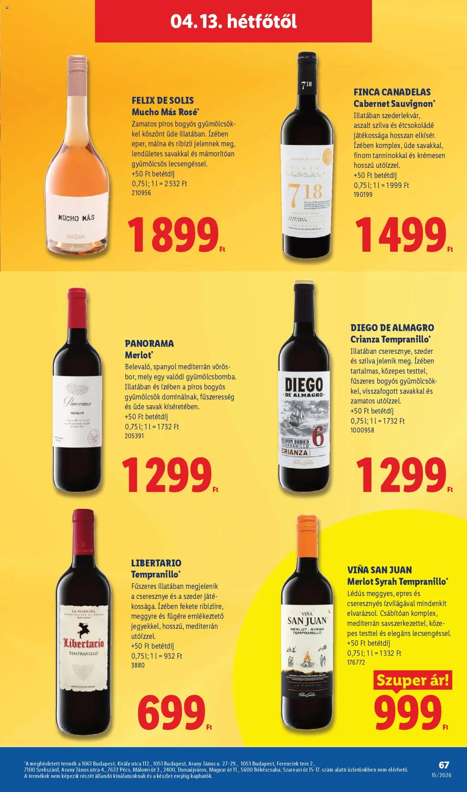 Lidl újság 2026.04.09. Lidl akciós újság (2026-04-09 - 2026-04-15)