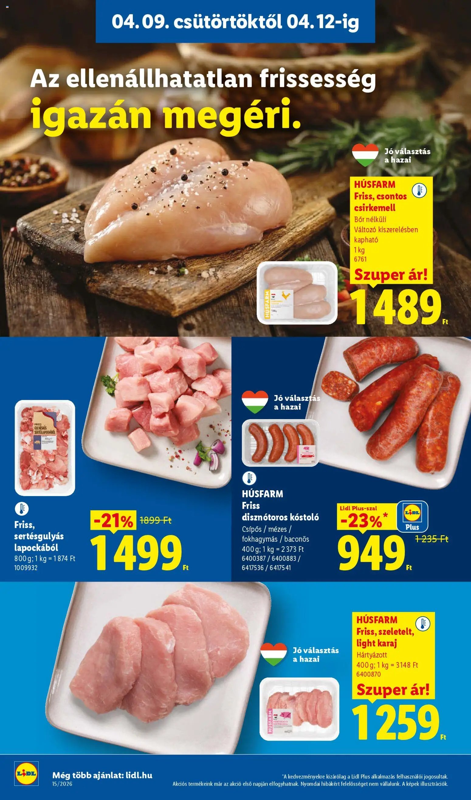 Lidl újság 2026.04.09. Lidl akciós újság (2026-04-09 - 2026-04-15)