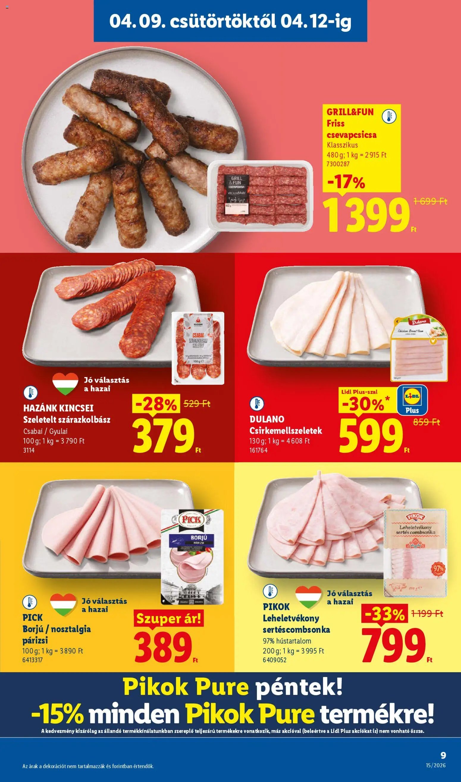 Lidl újság 2026.04.09. Lidl akciós újság (2026-04-09 - 2026-04-15)