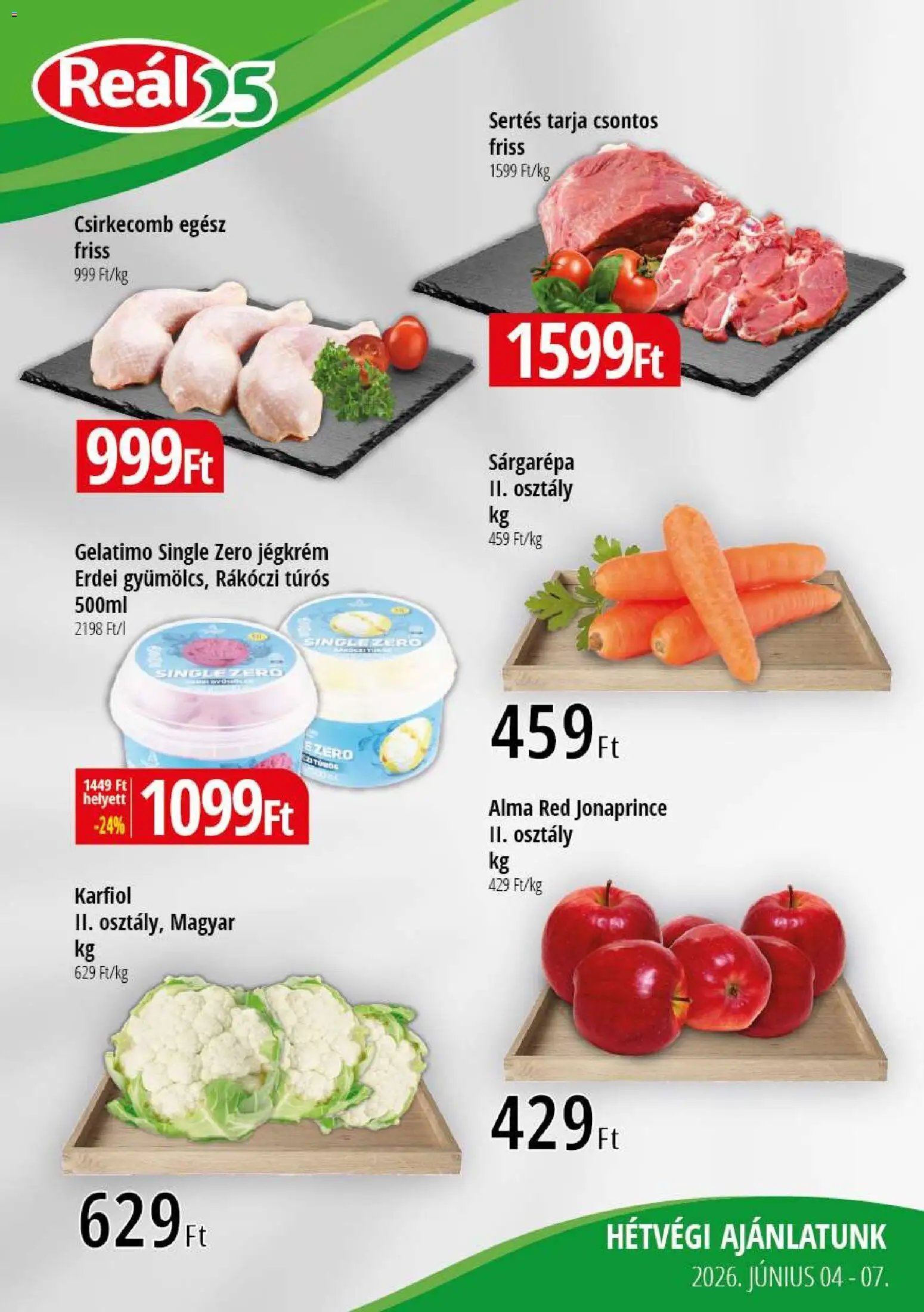 Reál újság 2026.06.04. Reál Bevásárló hétvége - Kisalföld