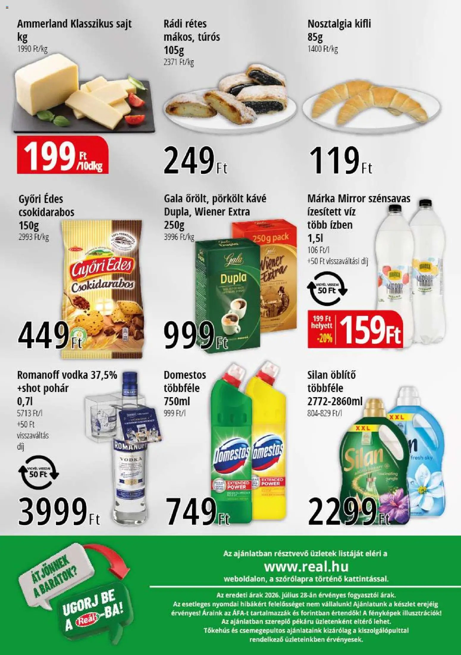 Reál újság 2026.08.06. Reál Bevásárló hétvége - Kelet Magyarország