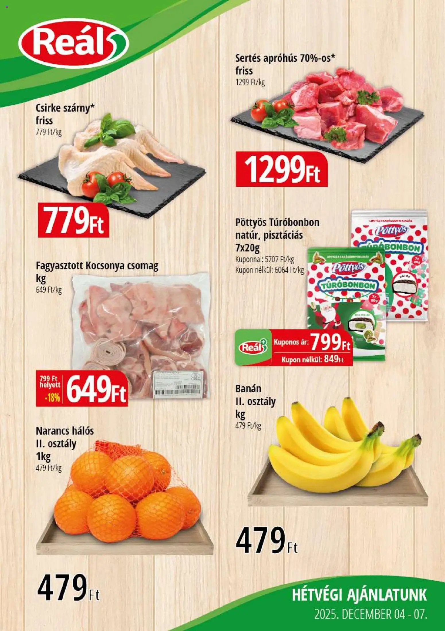 Reál újság 2025.12.04. Bevásárló hétvége - Kisalföld (2025-12-04 - 2025-12-07)