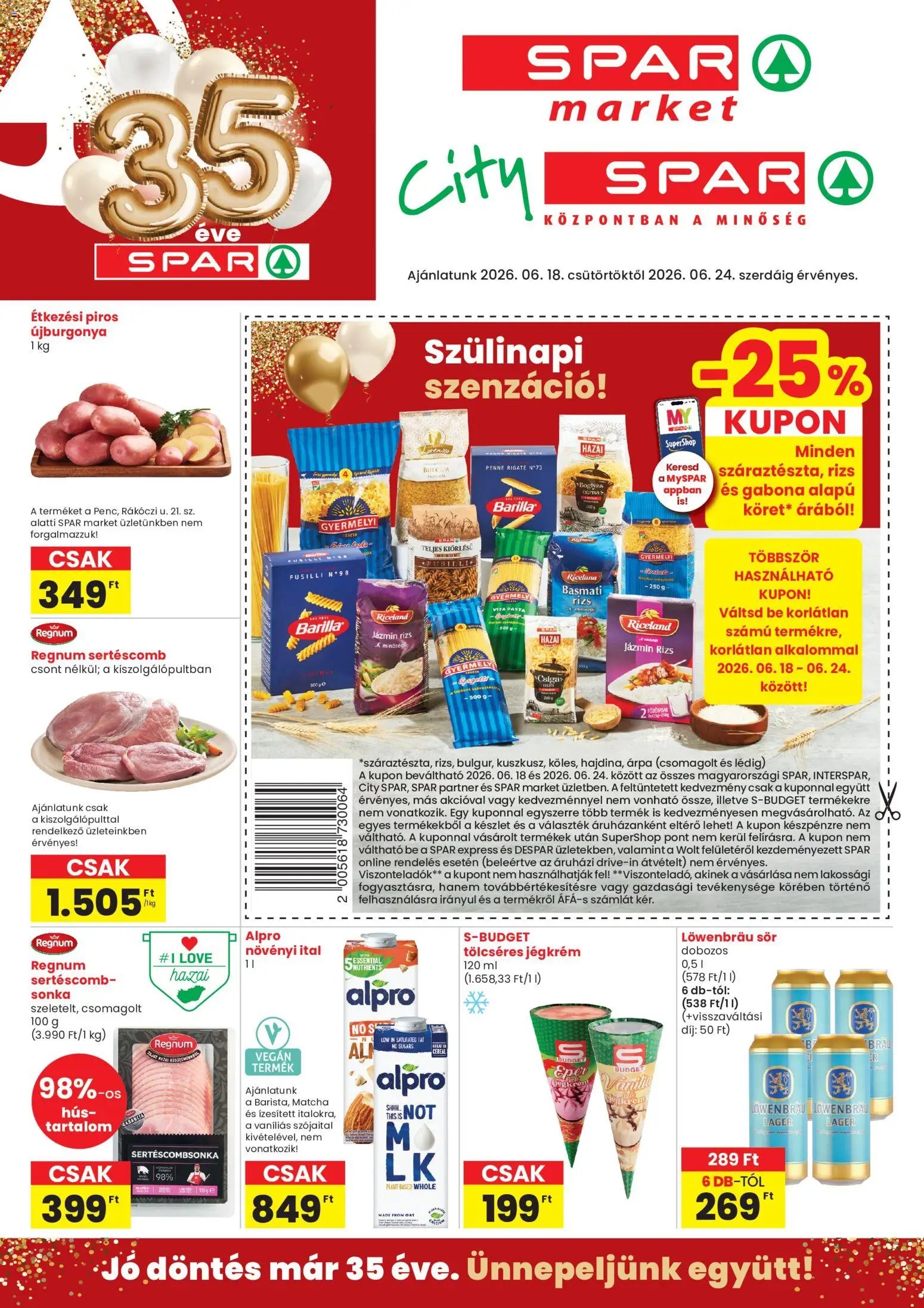 Spar újság 2026.06.18. Spar City szórólap