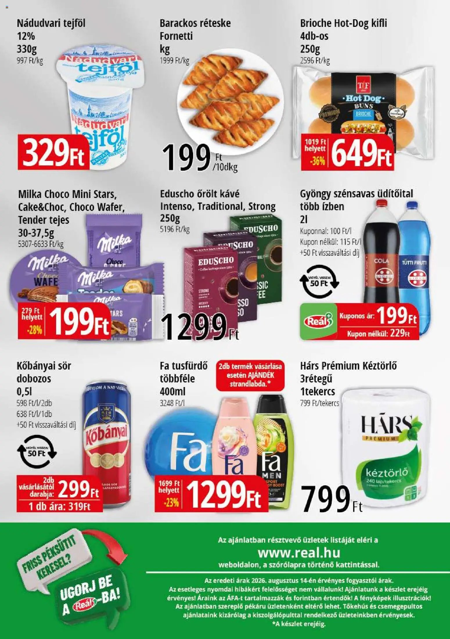 Reál újság 2026.08.27. Reál Bevásárló hétvége - Kisalföld