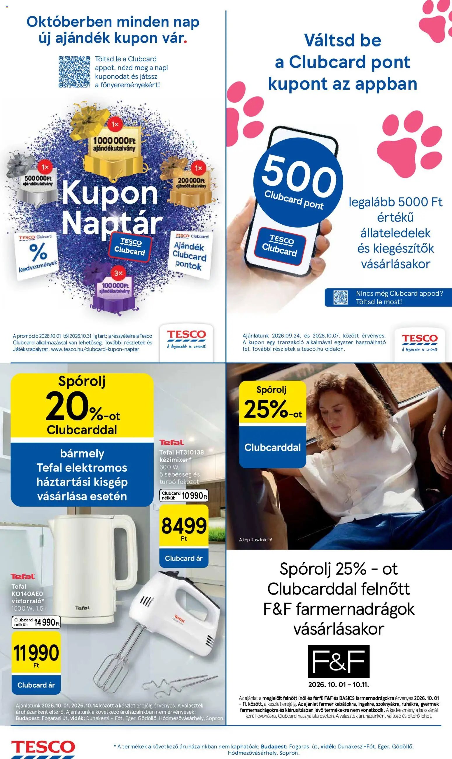 Tesco újság 2026.10.01. Tesco aktuális akciós újság
