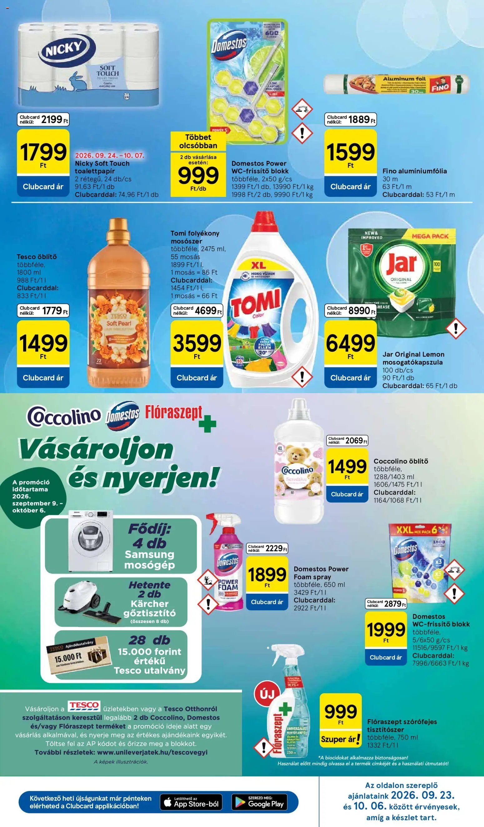 Tesco újság 2026.10.01. Tesco aktuális akciós újság