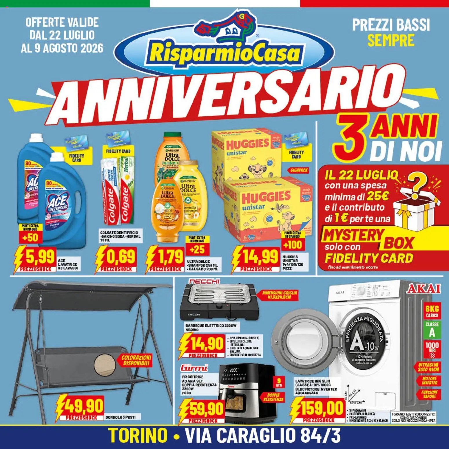 RisparmioCasa volantino dal 22/07/2026 RisparmioCasa volantino Torino