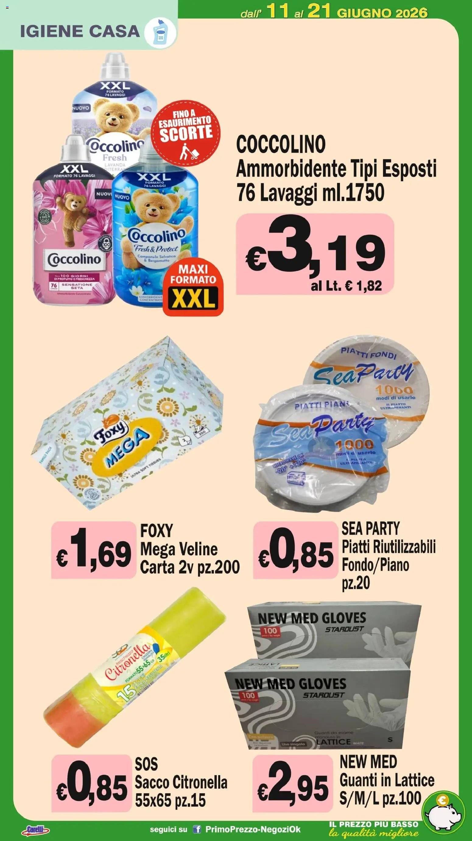 Primo Prezzo volantino dal 11/06/2026 Primo Prezzo volantino