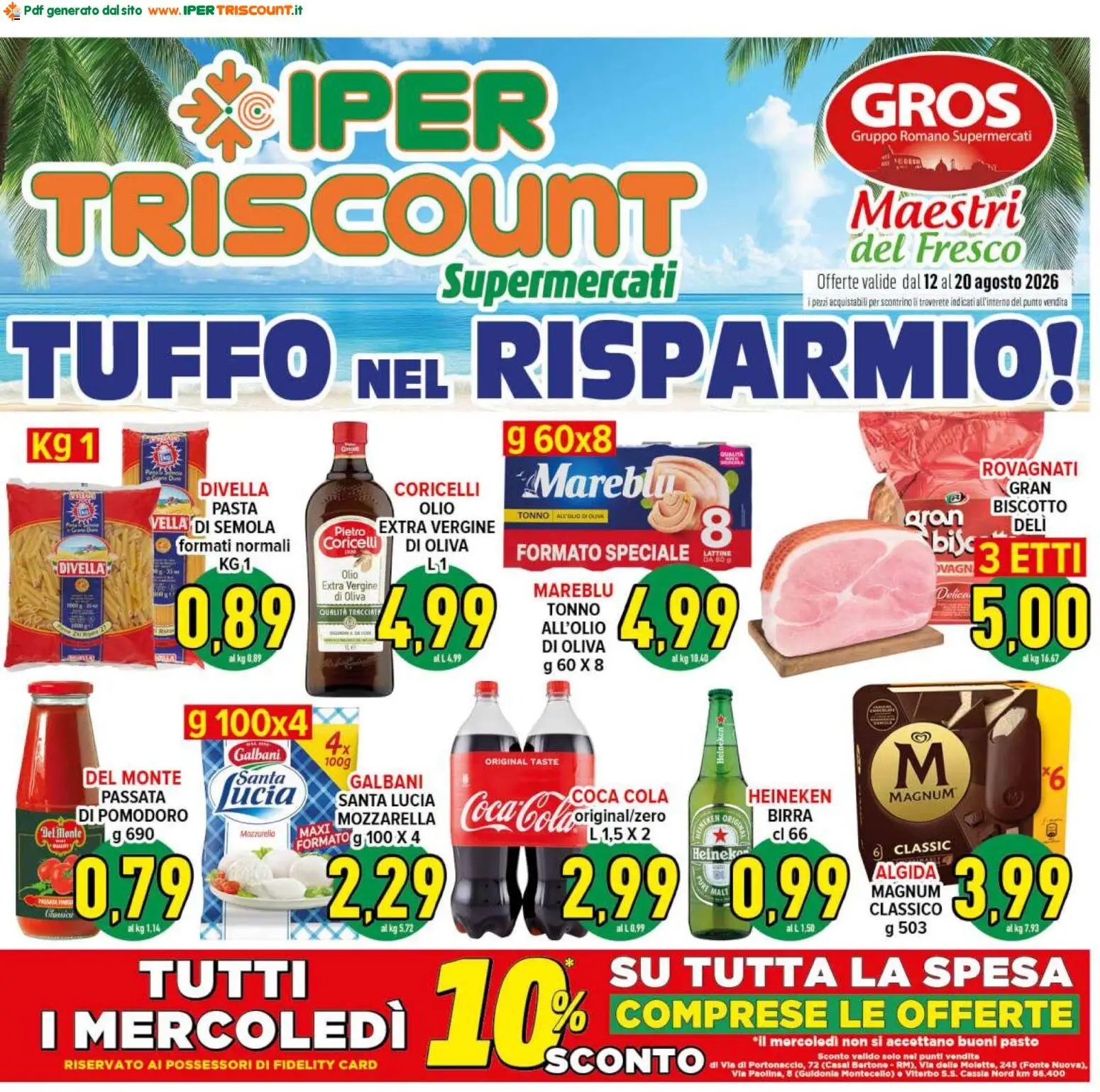 Ipertriscount volantino dal 12/08/2026 Ipertriscount volantino