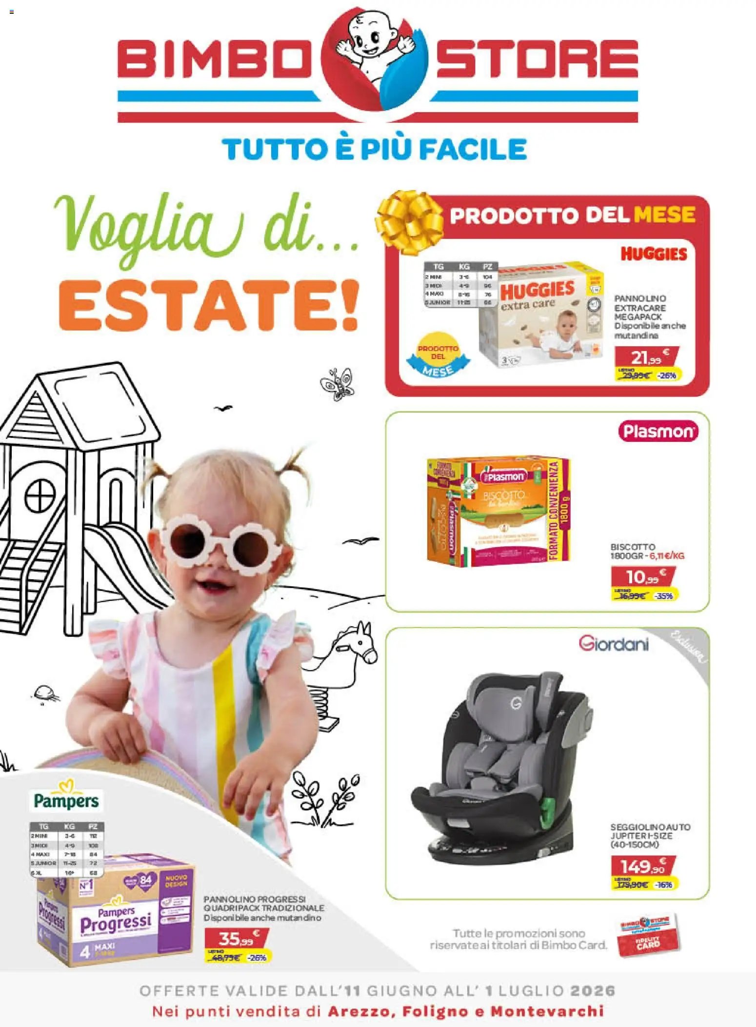 Bimbo store volantino dal 11/06/2026 Bimbo store volantino Arezzo, Montevarchi, Foligno