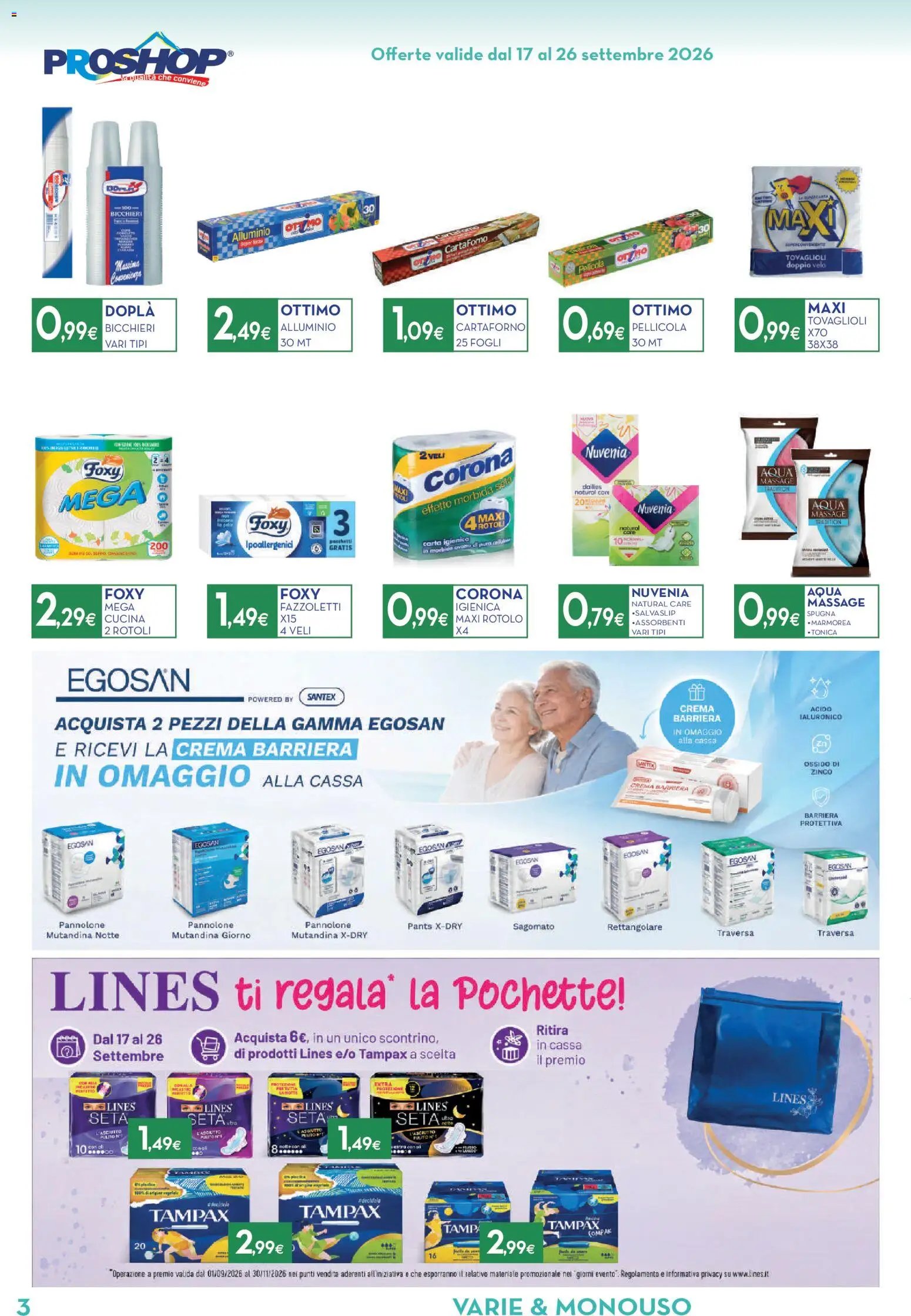 Proshop volantino dal 17/09/2026 Proshop volantino