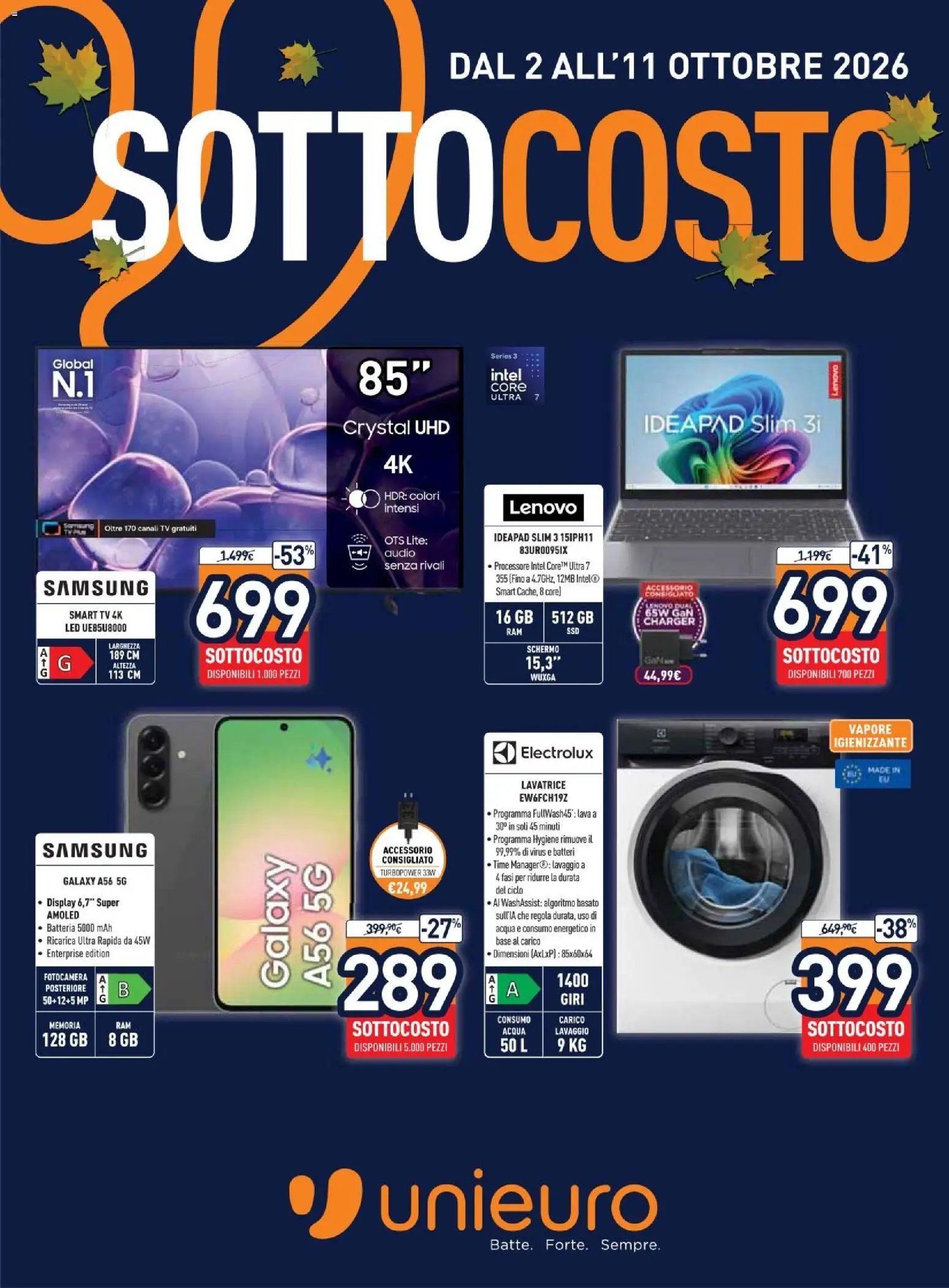 Unieuro volantino dal 02/10/2026 Unieuro volantino