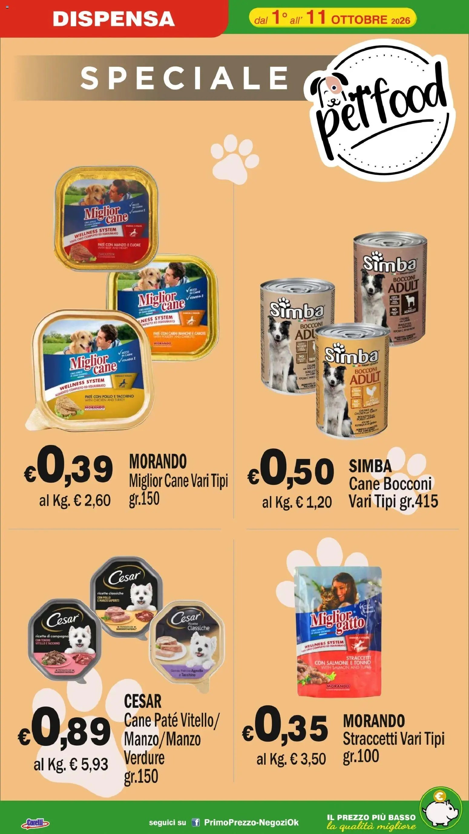 Primo Prezzo volantino dal 01/10/2026 Primo Prezzo volantino