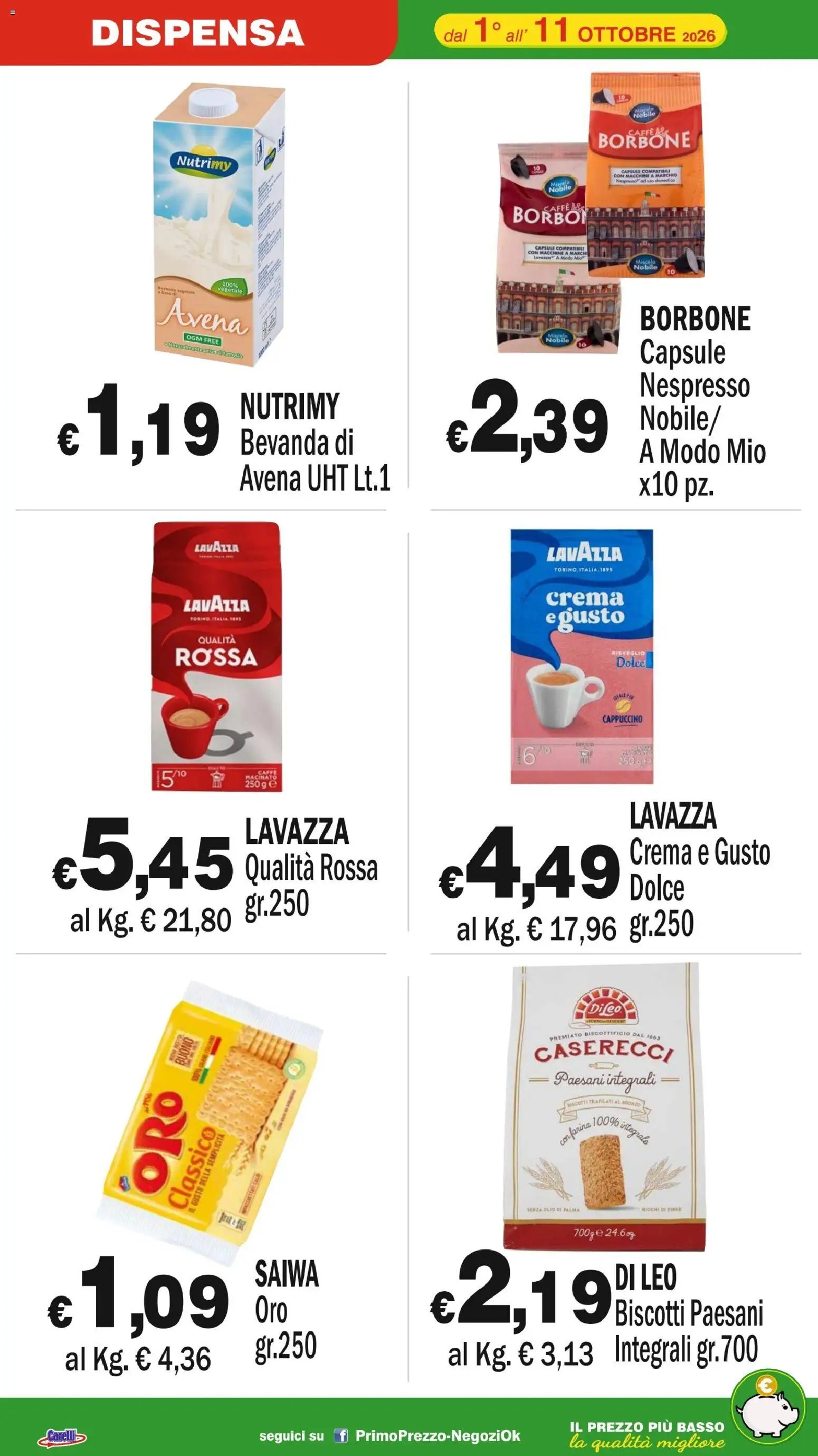 Primo Prezzo volantino dal 01/10/2026 Primo Prezzo volantino
