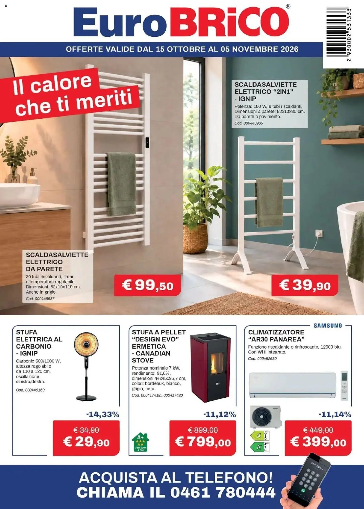 Eurobrico volantino Il calore che ti meriti anteprima dal 15/10 2026 - offerte settimana