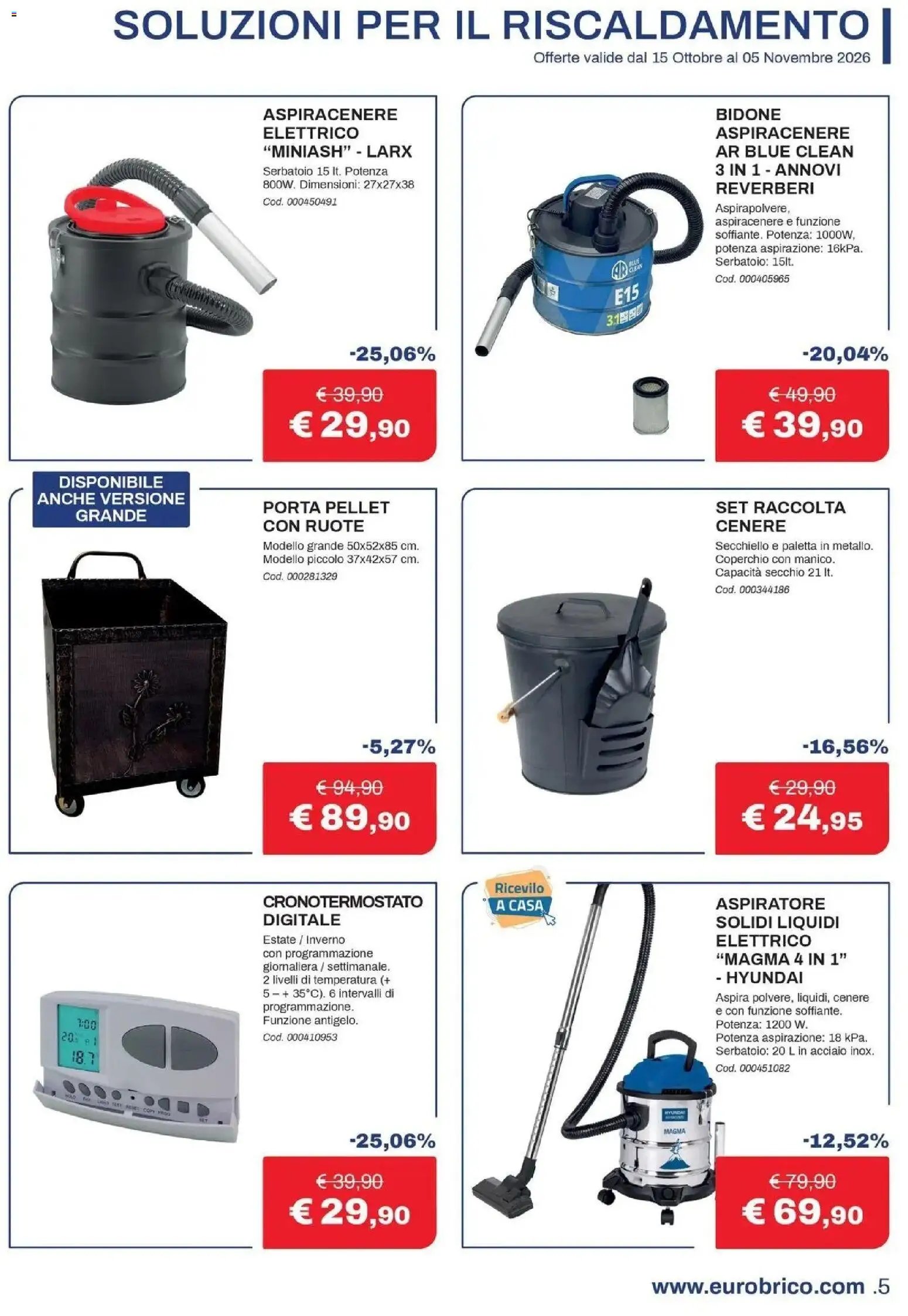 Eurobrico volantino Il calore che ti meriti anteprima dal 15/10 2026 - offerte settimana