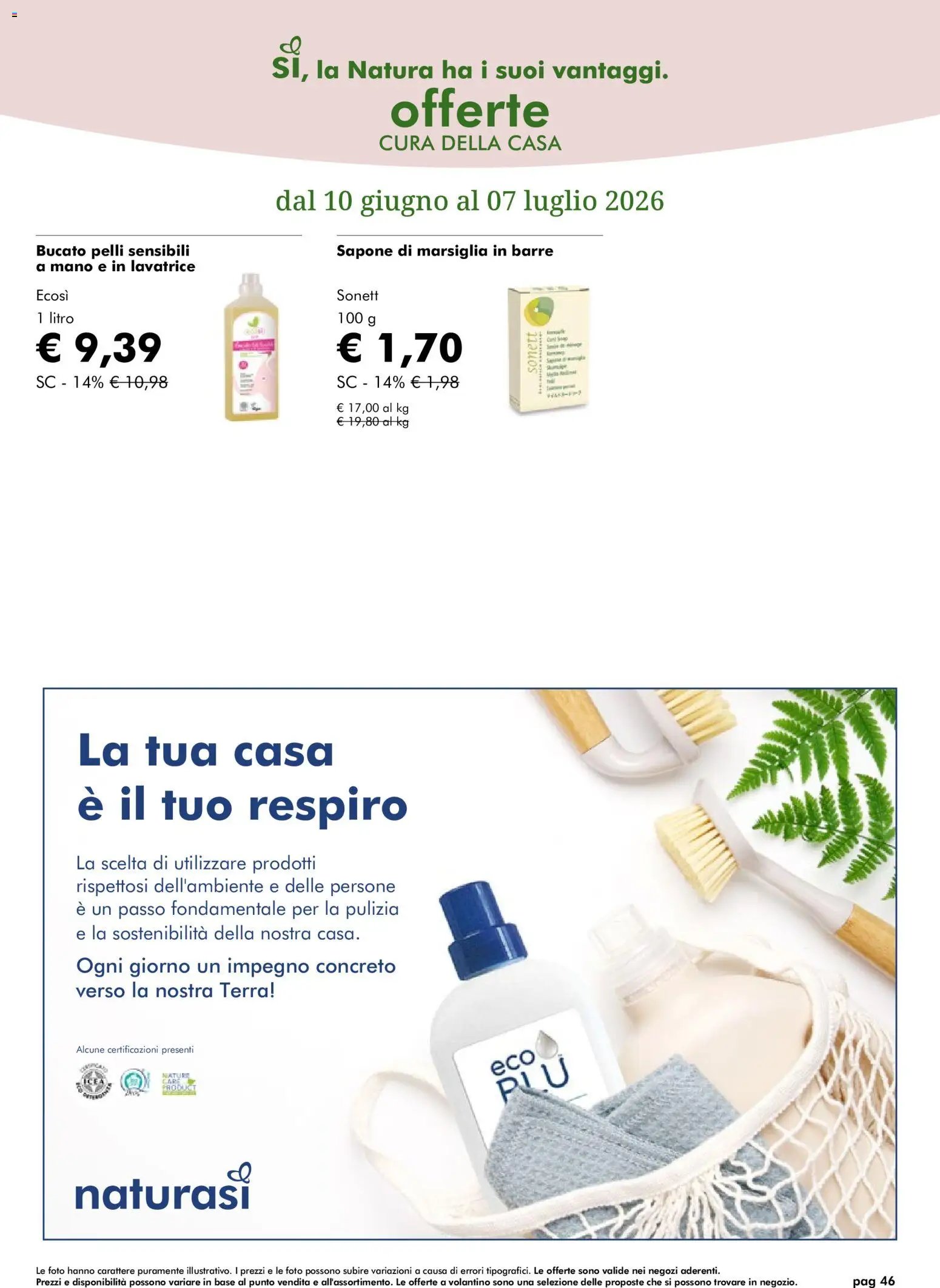 Natura Sì volantino dal 10/06/2026 Natura Sì volantino