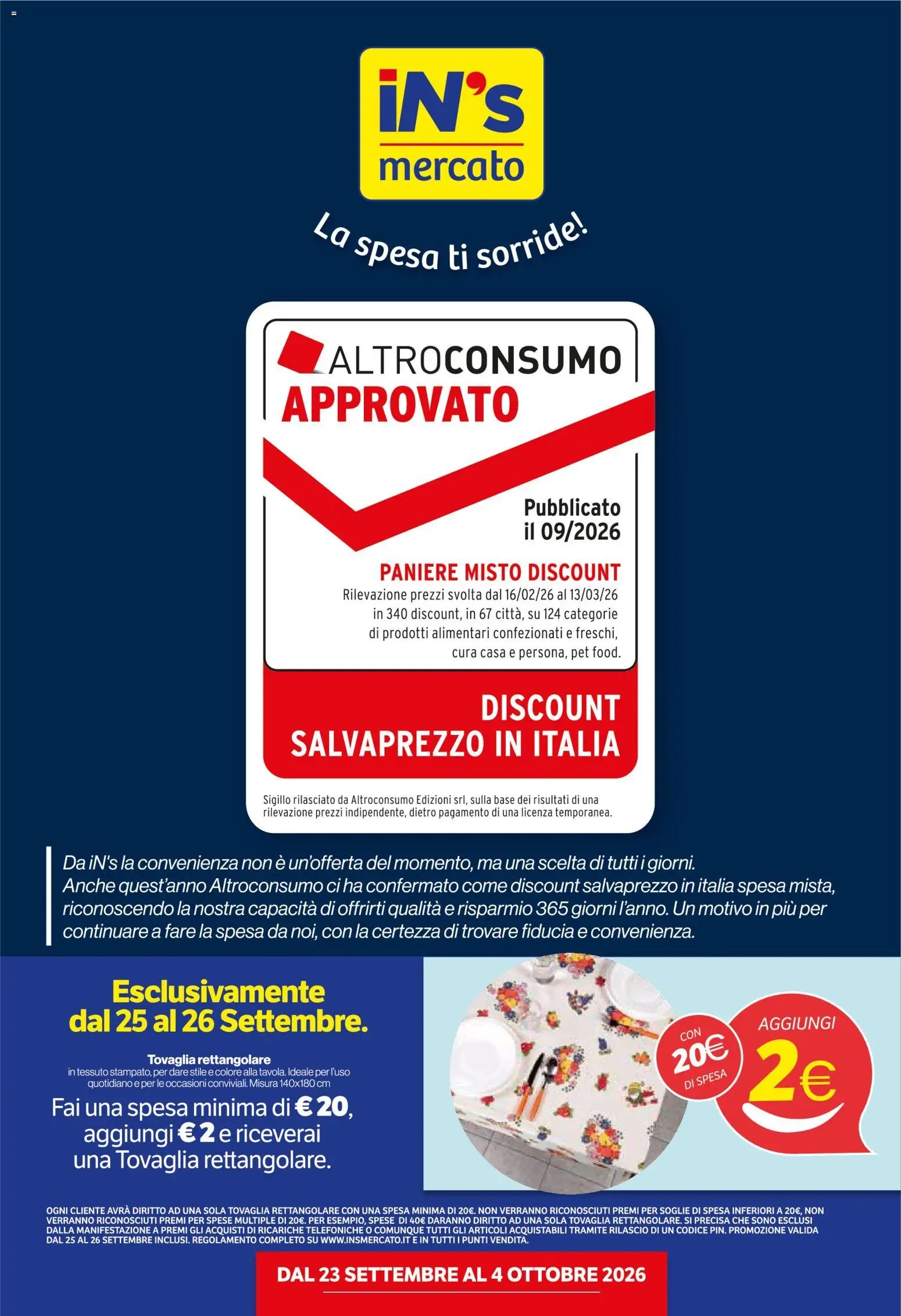 IN's volantino dal 23/09/2026 IN's volantino