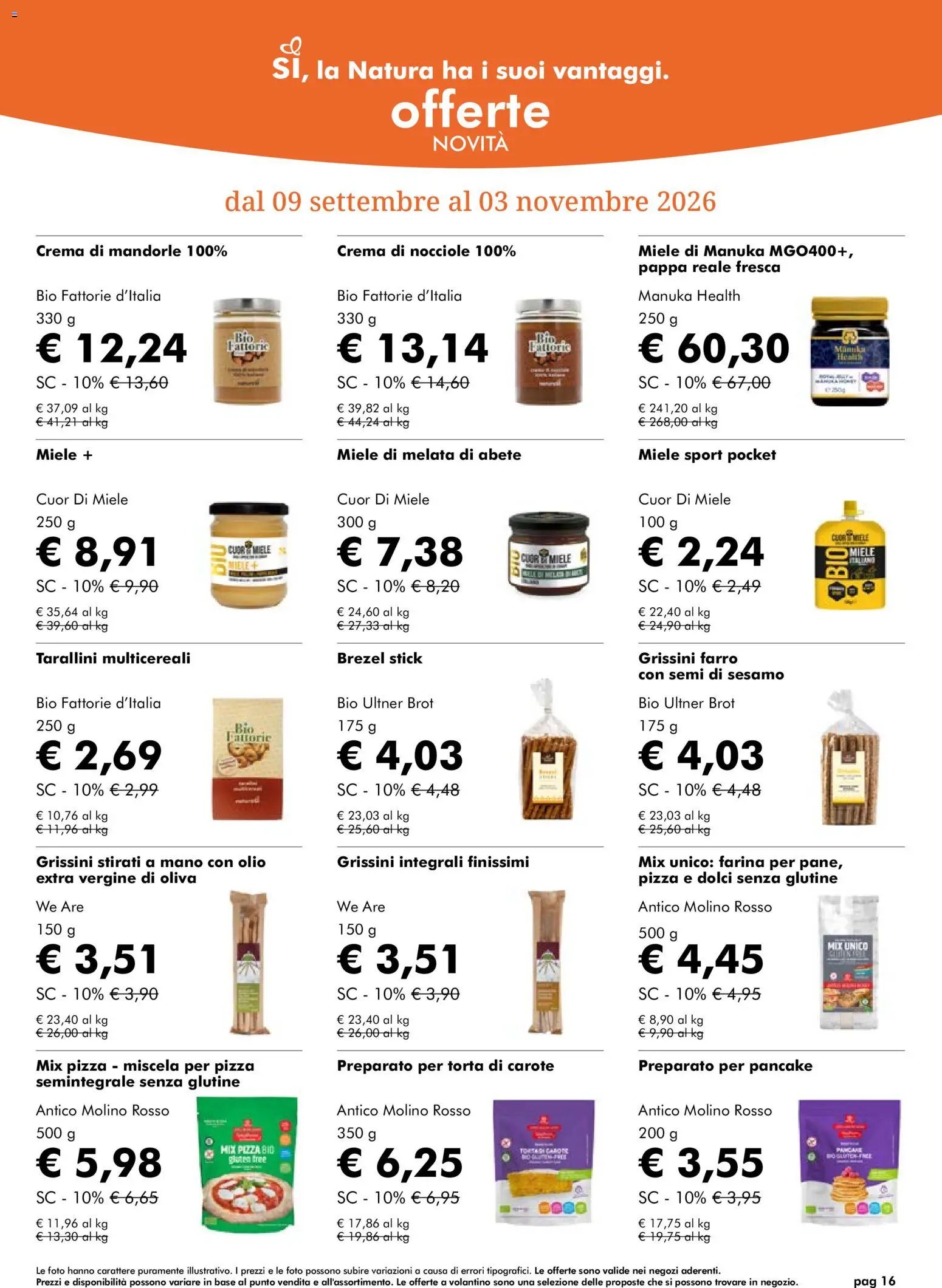 Natura Sì volantino dal 09/09/2026 Natura Sì volantino