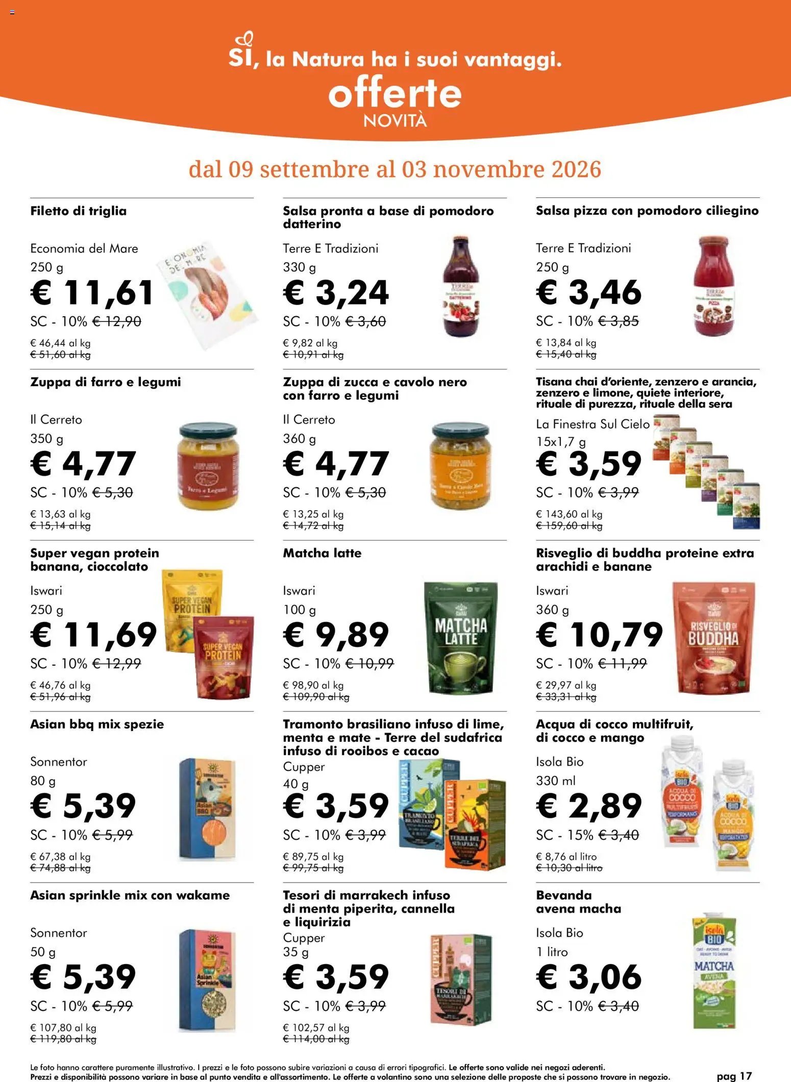 Natura Sì volantino dal 09/09/2026 Natura Sì volantino