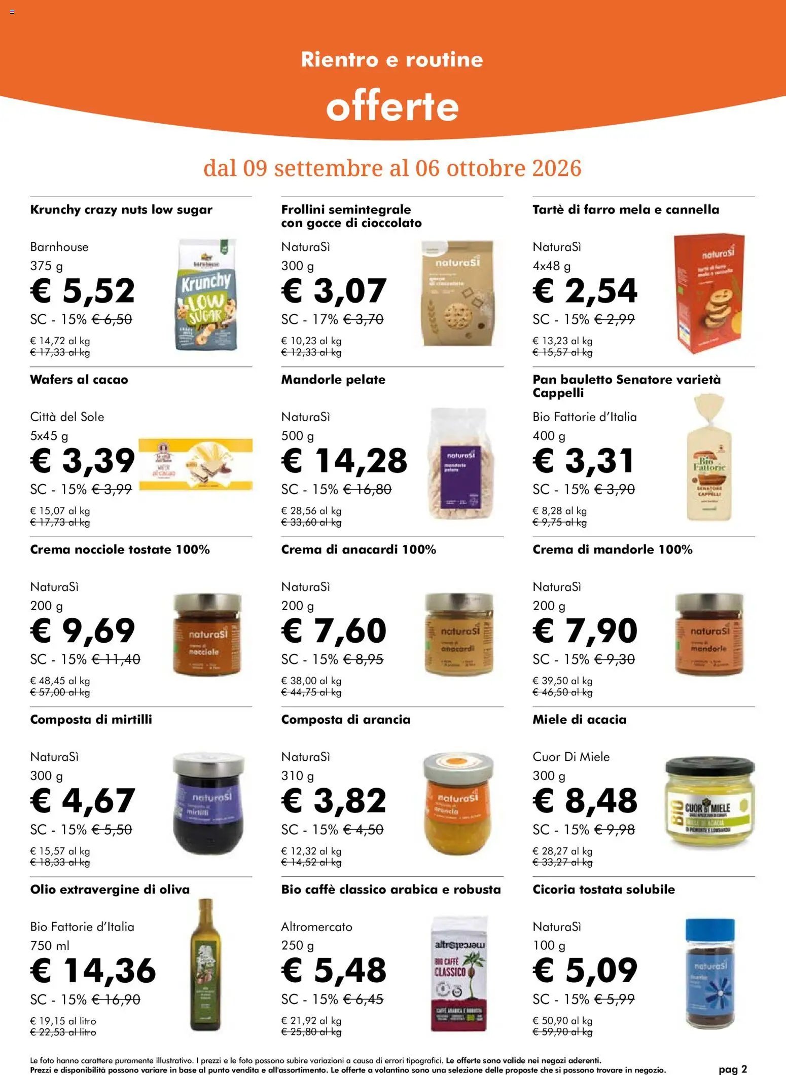 Natura Sì volantino dal 09/09/2026 Natura Sì volantino