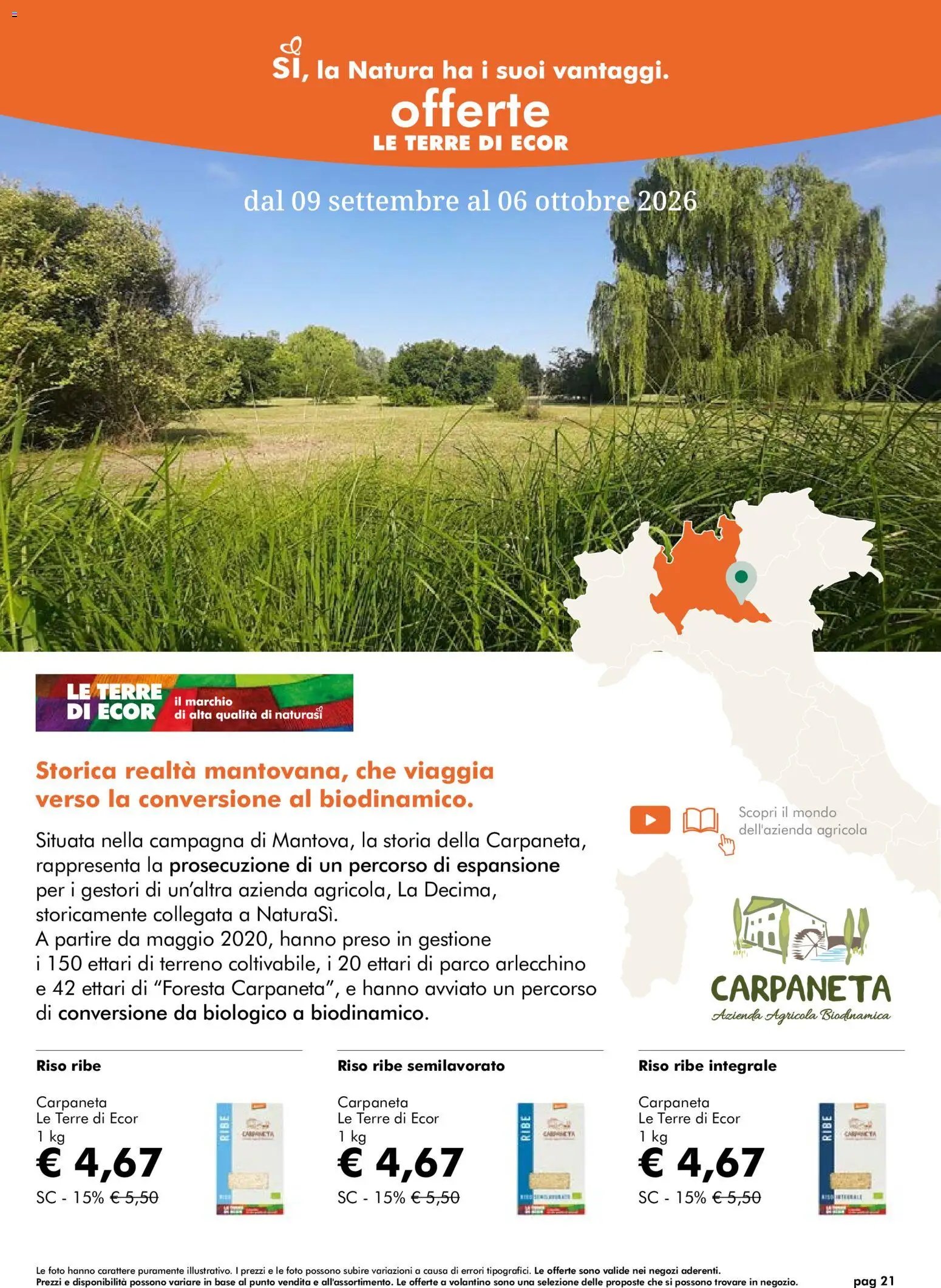 Natura Sì volantino dal 09/09/2026 Natura Sì volantino