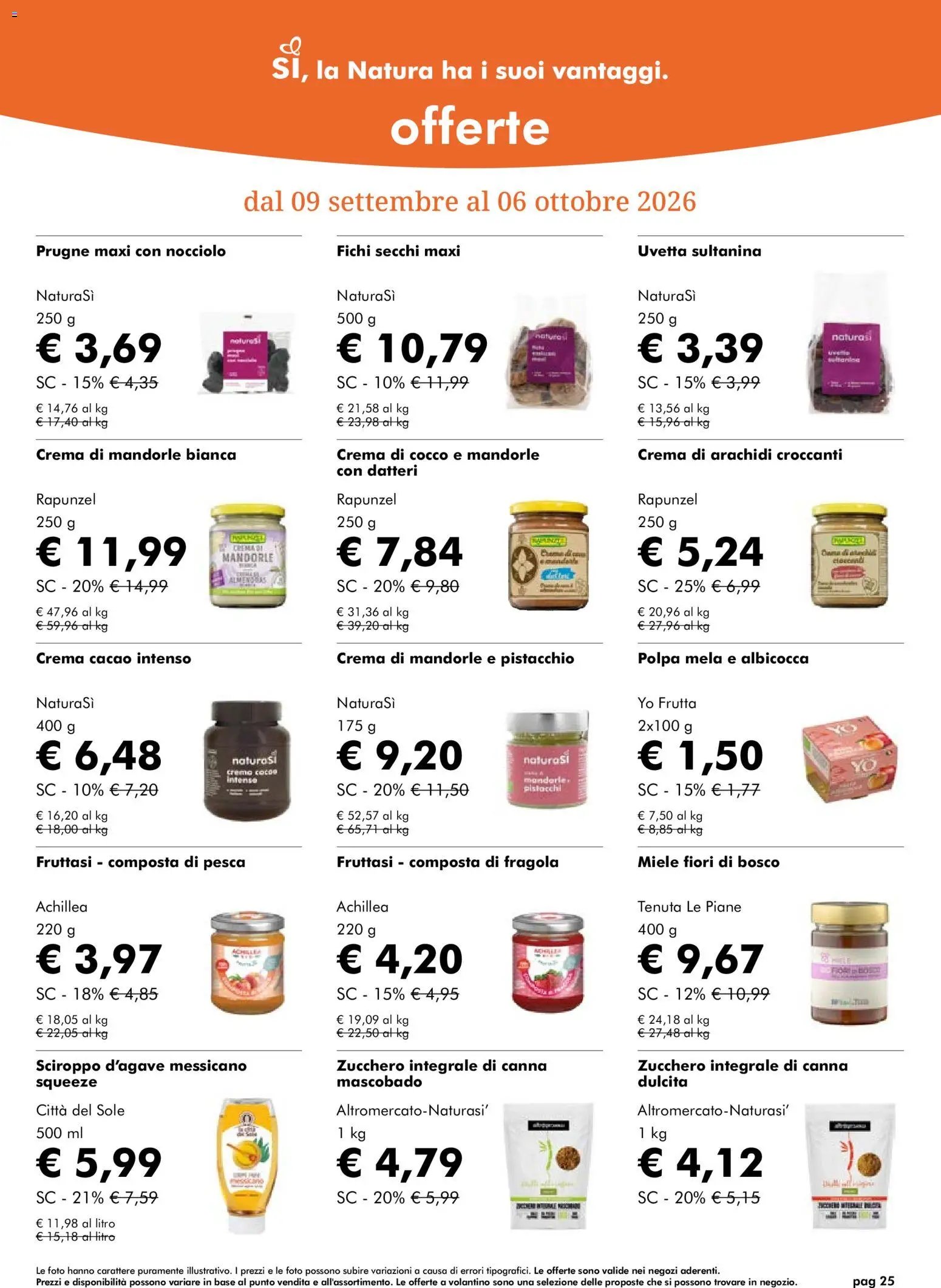 Natura Sì volantino dal 09/09/2026 Natura Sì volantino