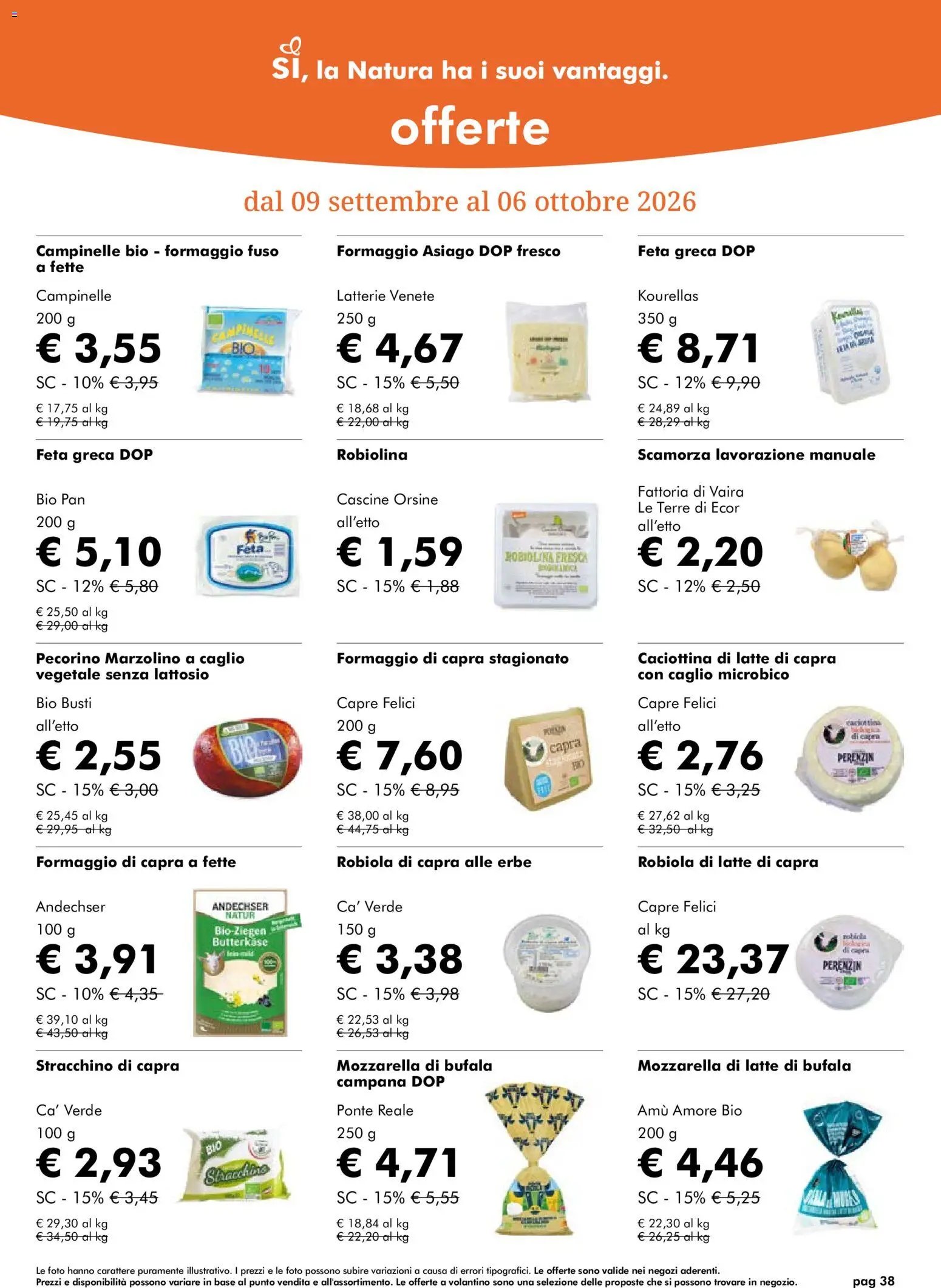 Natura Sì volantino dal 09/09/2026 Natura Sì volantino