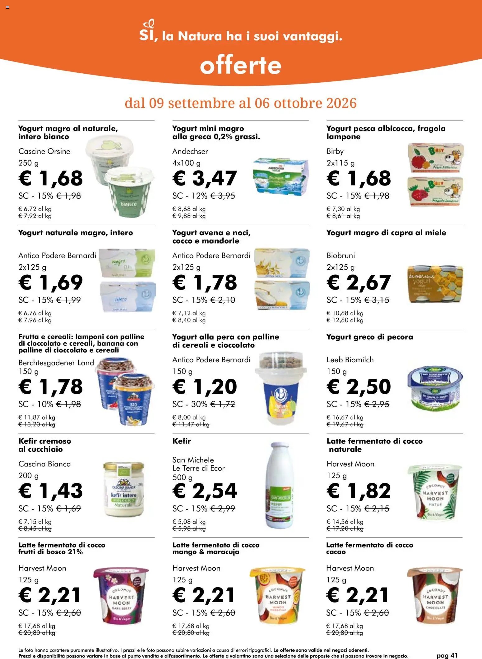 Natura Sì volantino dal 09/09/2026 Natura Sì volantino