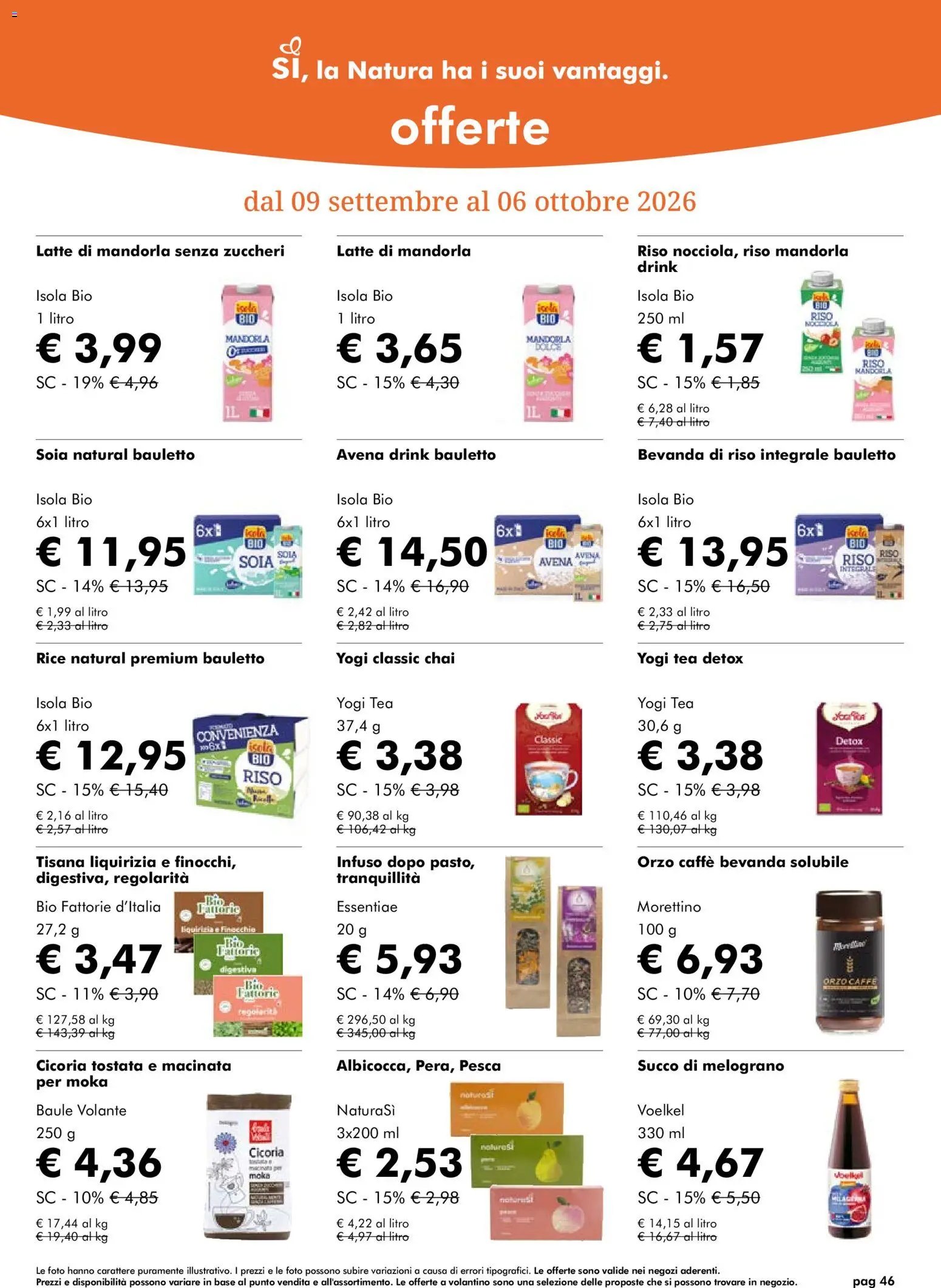 Natura Sì volantino dal 09/09/2026 Natura Sì volantino