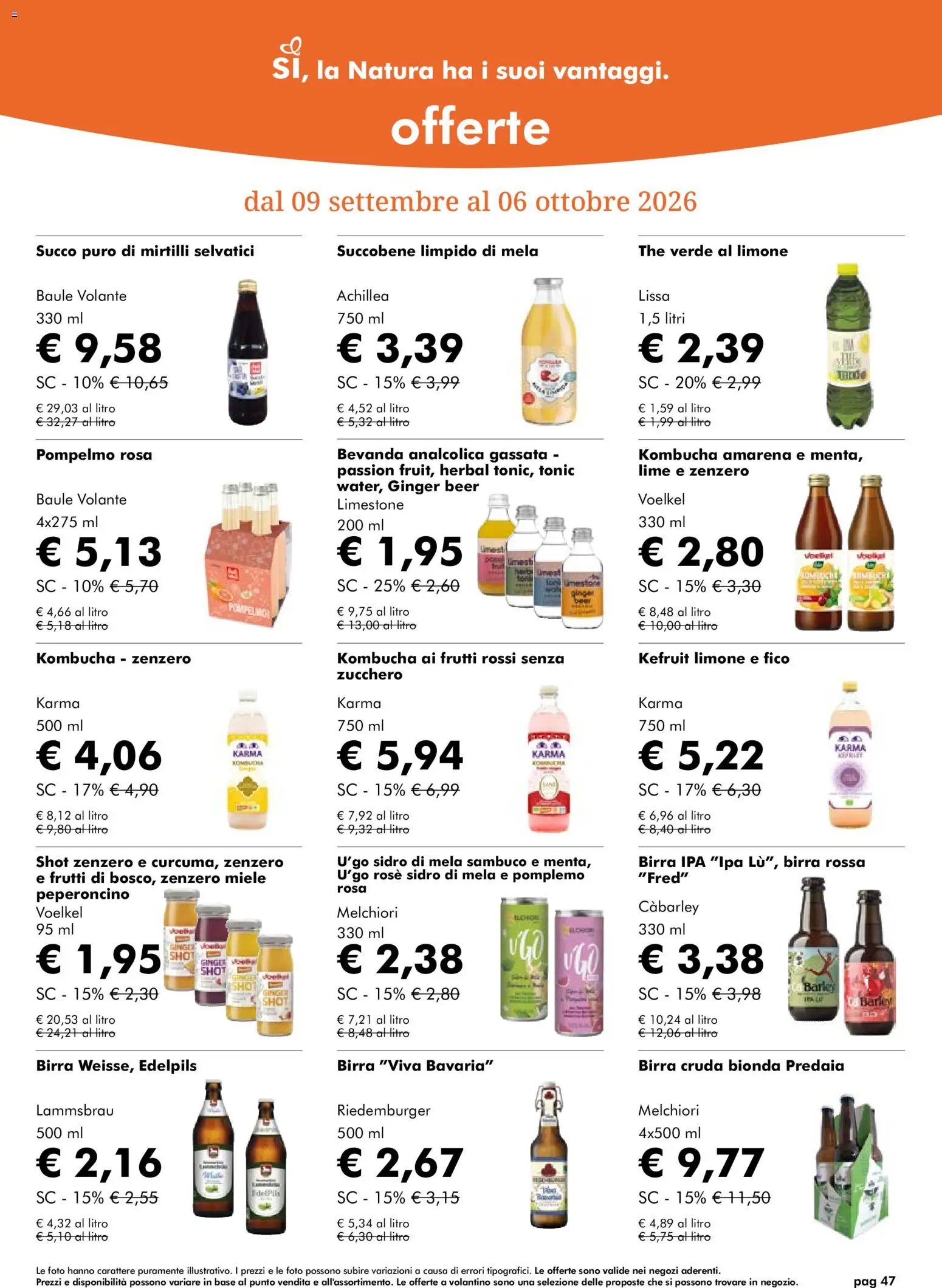 Natura Sì volantino dal 09/09/2026 Natura Sì volantino