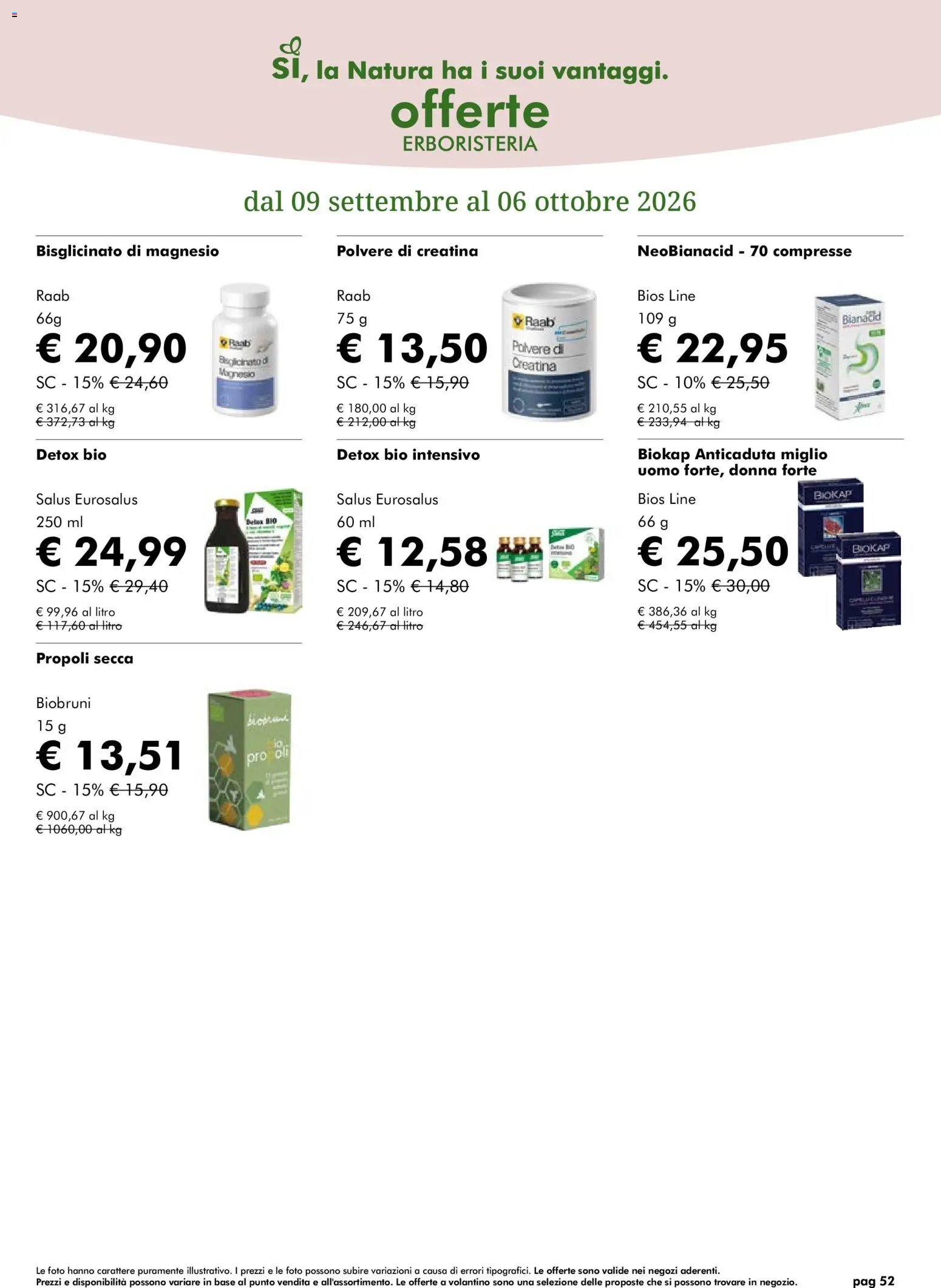 Natura Sì volantino dal 09/09/2026 Natura Sì volantino