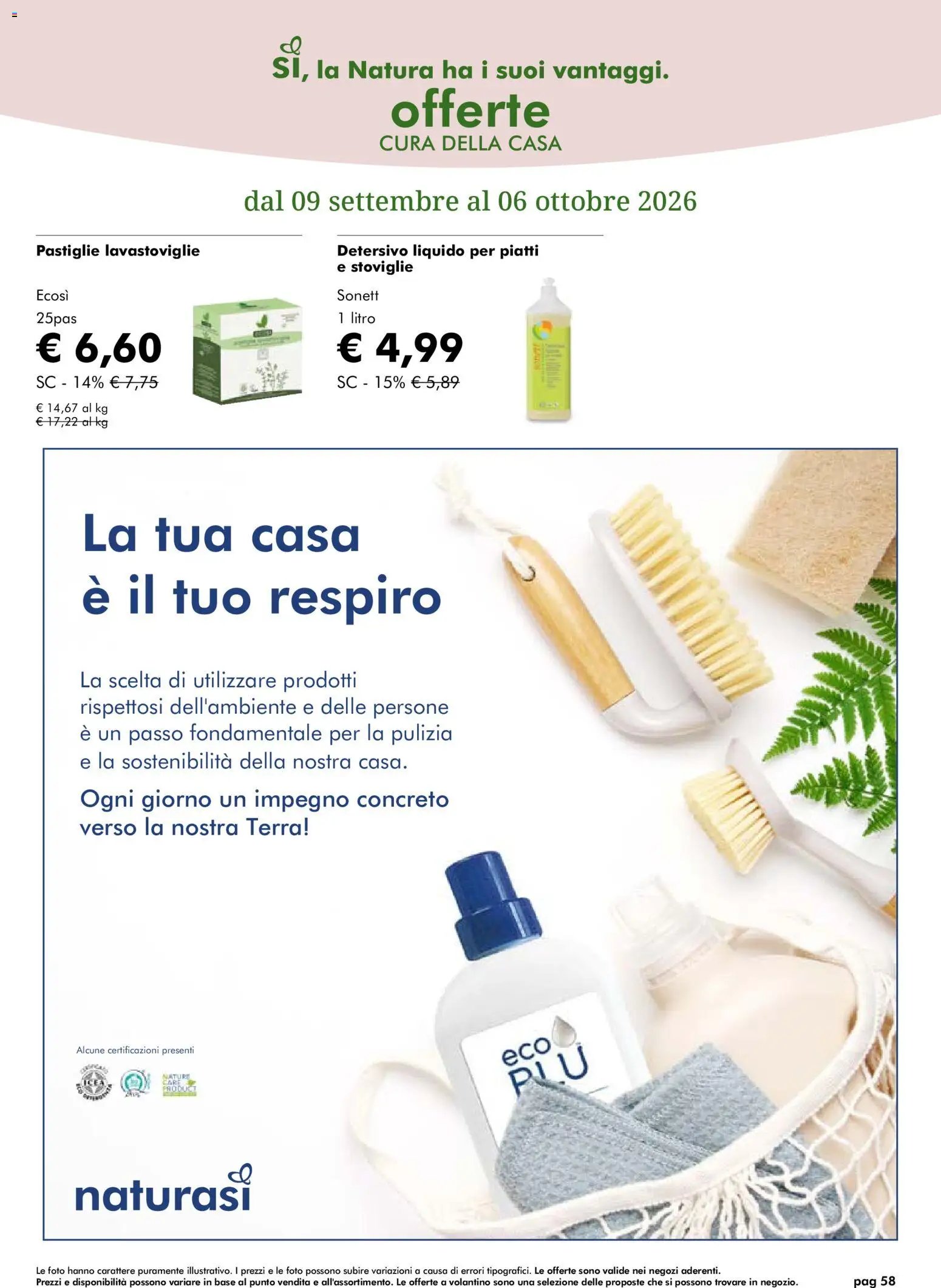 Natura Sì volantino dal 09/09/2026 Natura Sì volantino