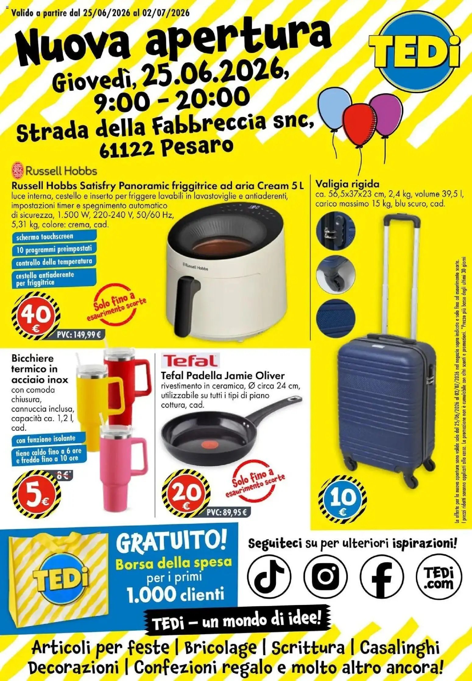 TEDi volantino dal 20/06/2026 Nuova apertura