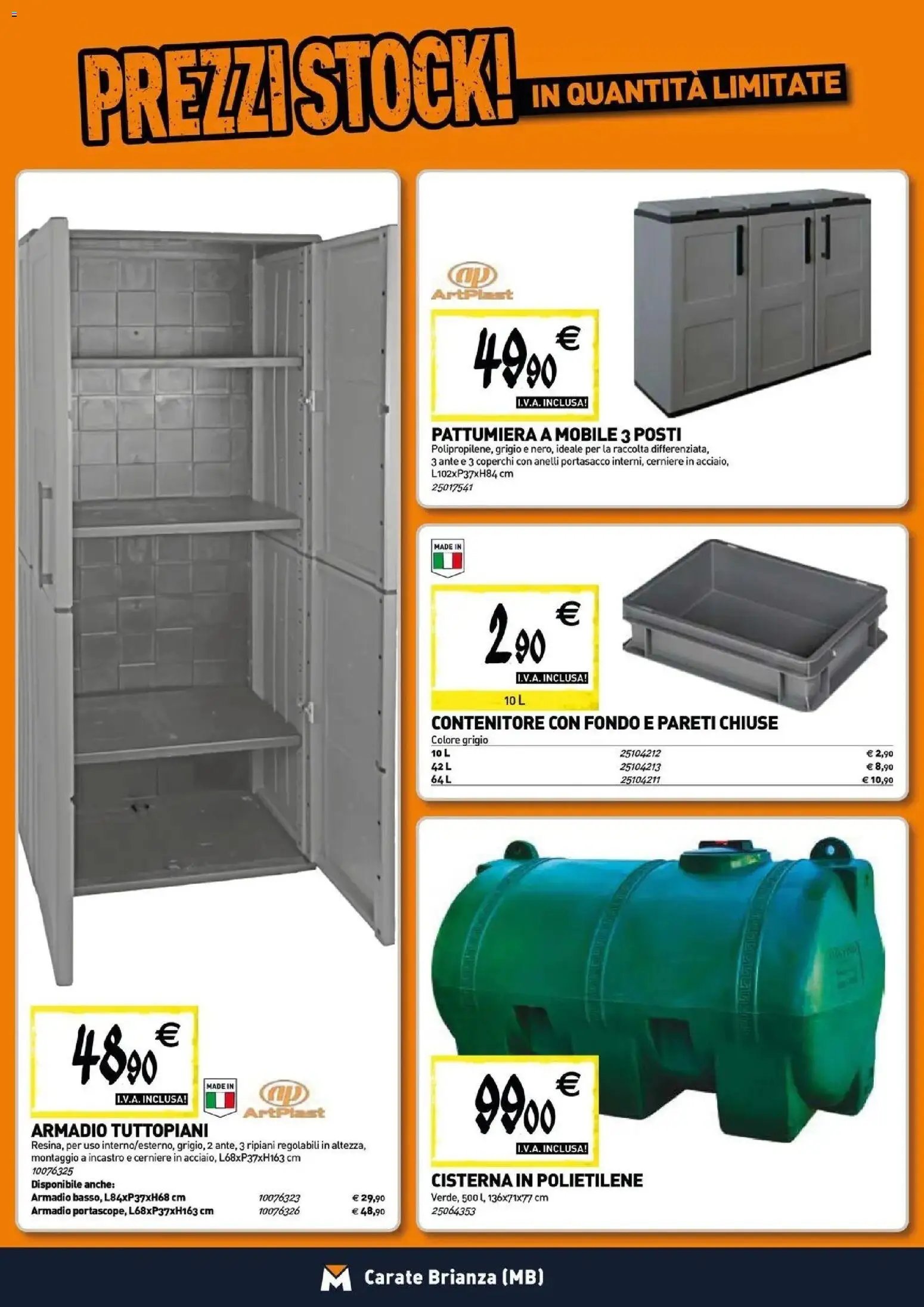 TECNOMAT volantino dal 24/06/2026 Straordinari prezzi stock!