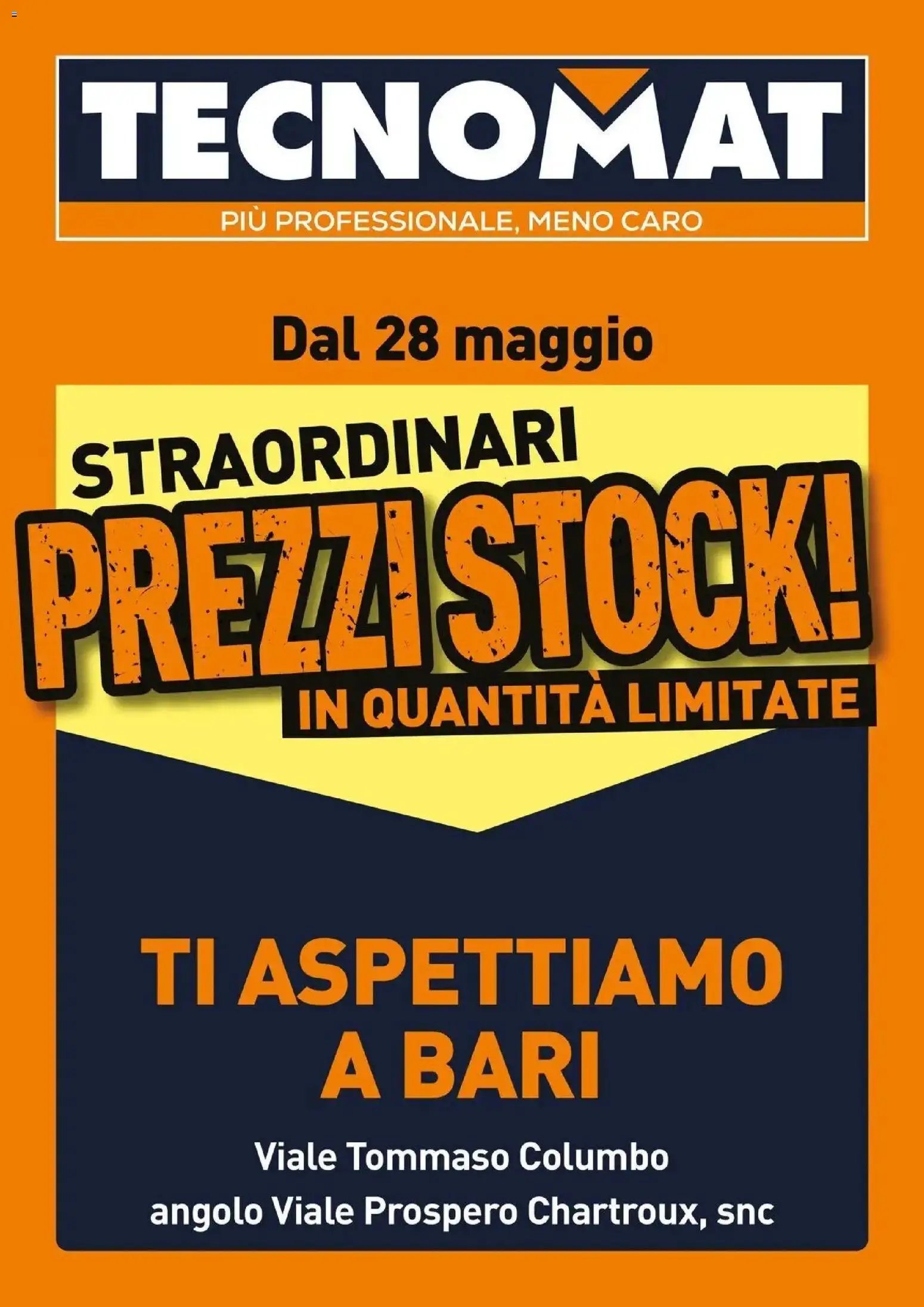 TECNOMAT volantino dal 27/05/2026 Straordinari prezzi stock!