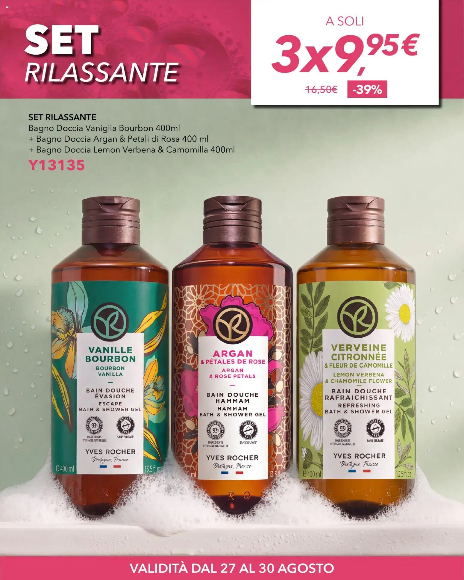 Yves Rocher volantino dal 27/08/2026 Yves Rocher catalogo Bagnodoccia