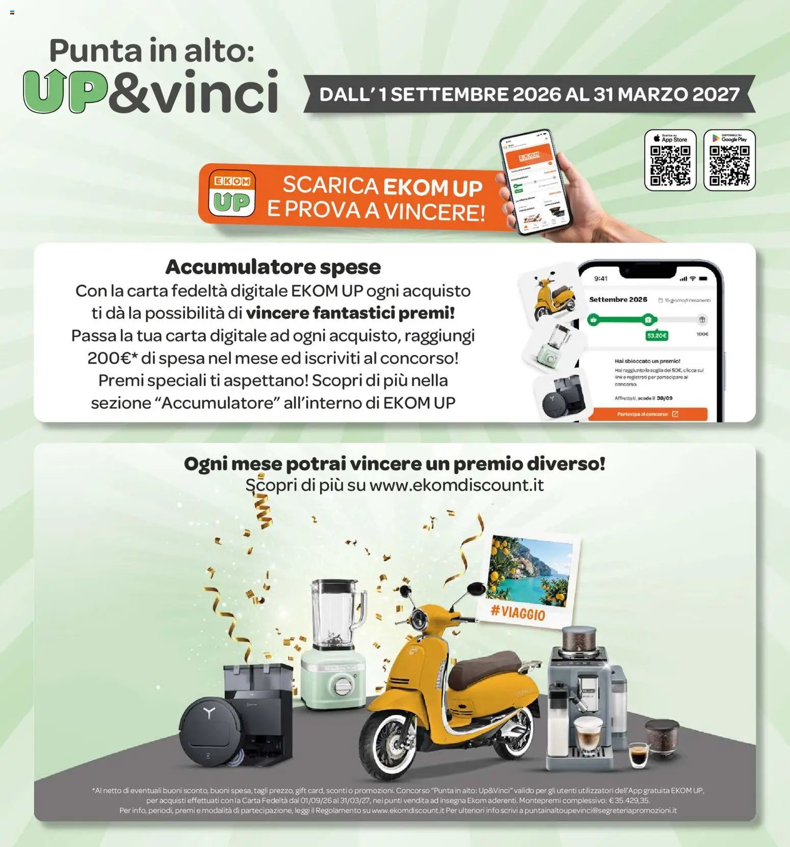 Ekom volantino dal 22/09/2026 Ekom volantino