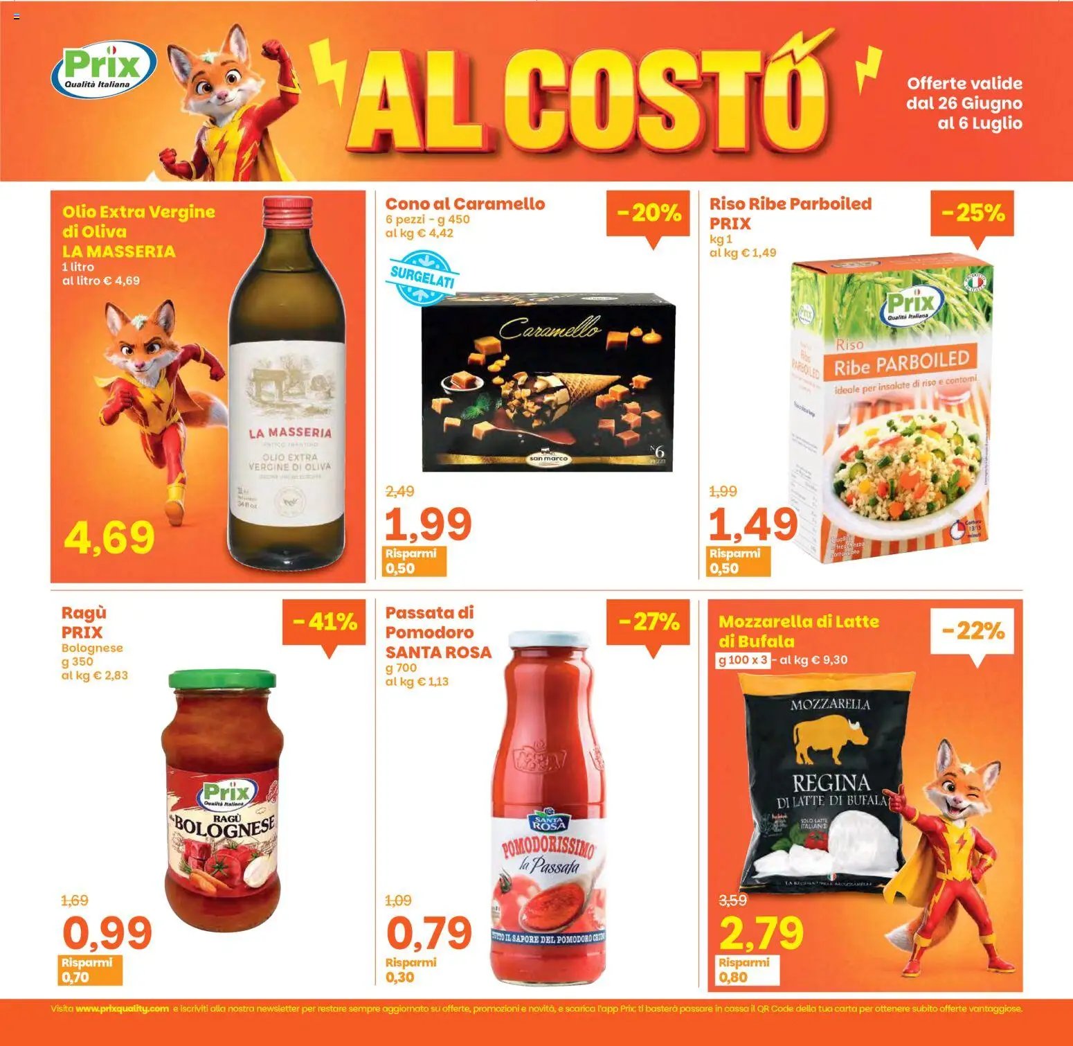 Prix volantino dal 26/06/2026 Prix volantino Taglio di Po