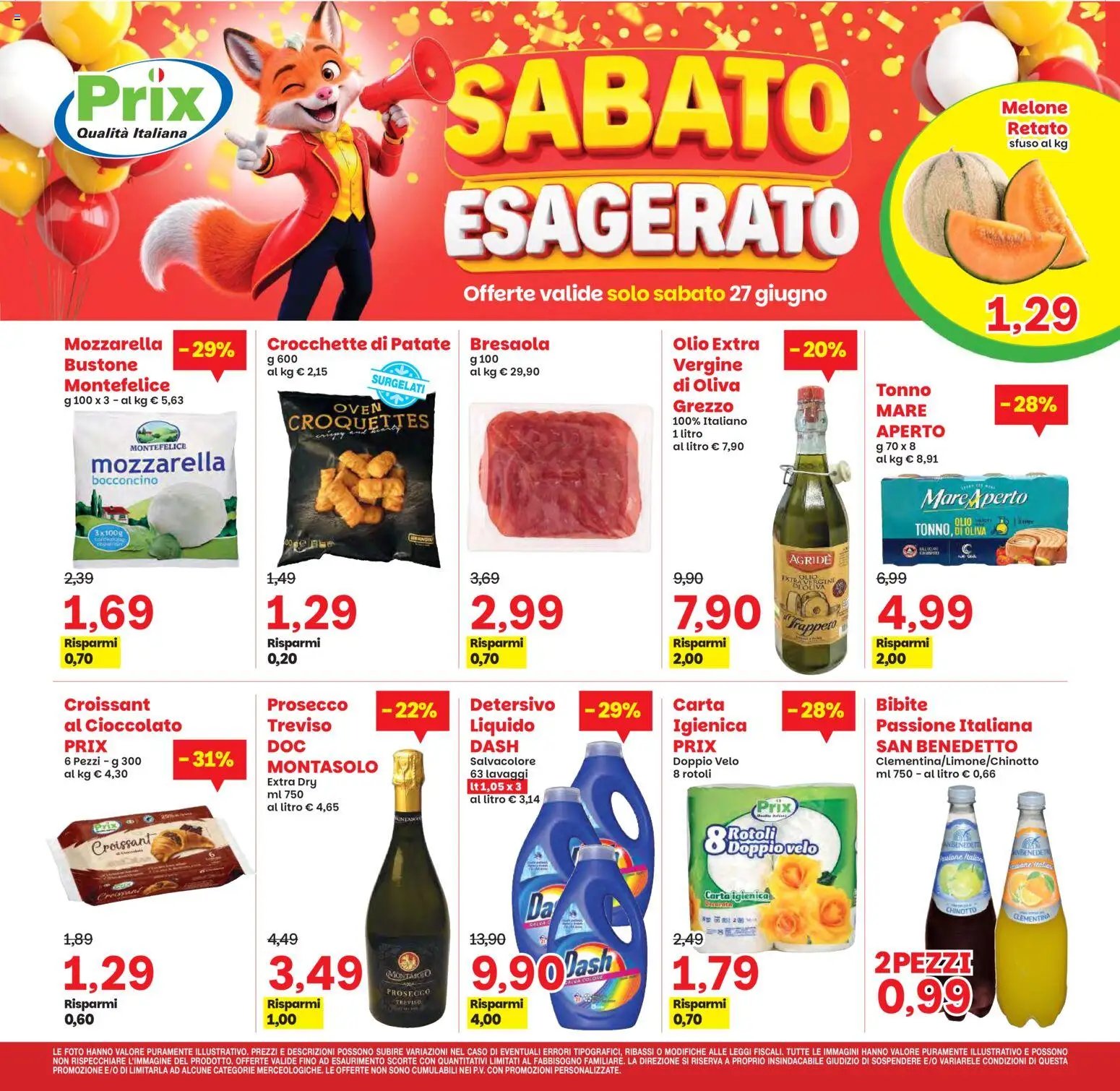 Prix volantino dal 26/06/2026 Prix volantino Taglio di Po