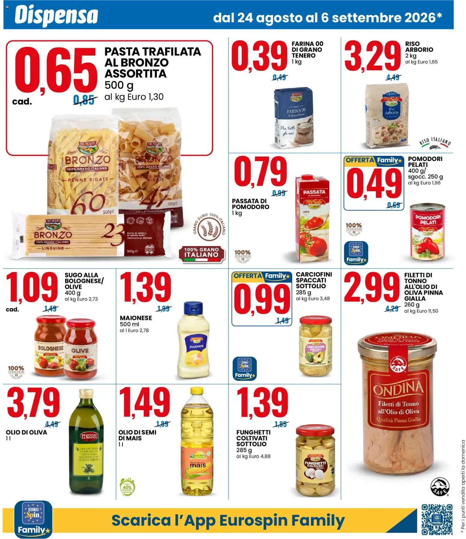 Eurospin volantino dal 24/08/2026 Eurospin volantino