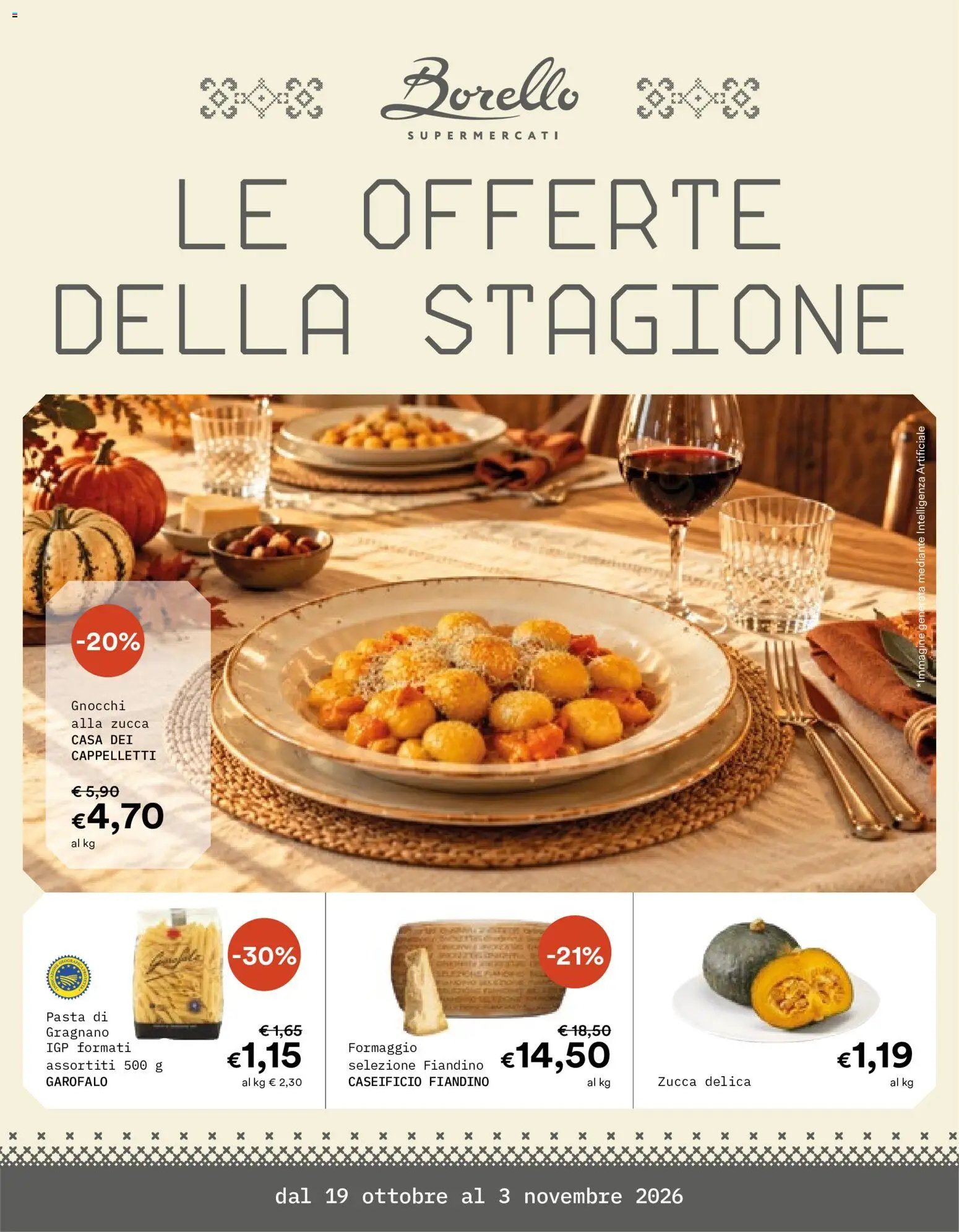 Borello Supermercati volantino - scopri il nuovo volantino valido dal 19/10/2026 ⭐️
