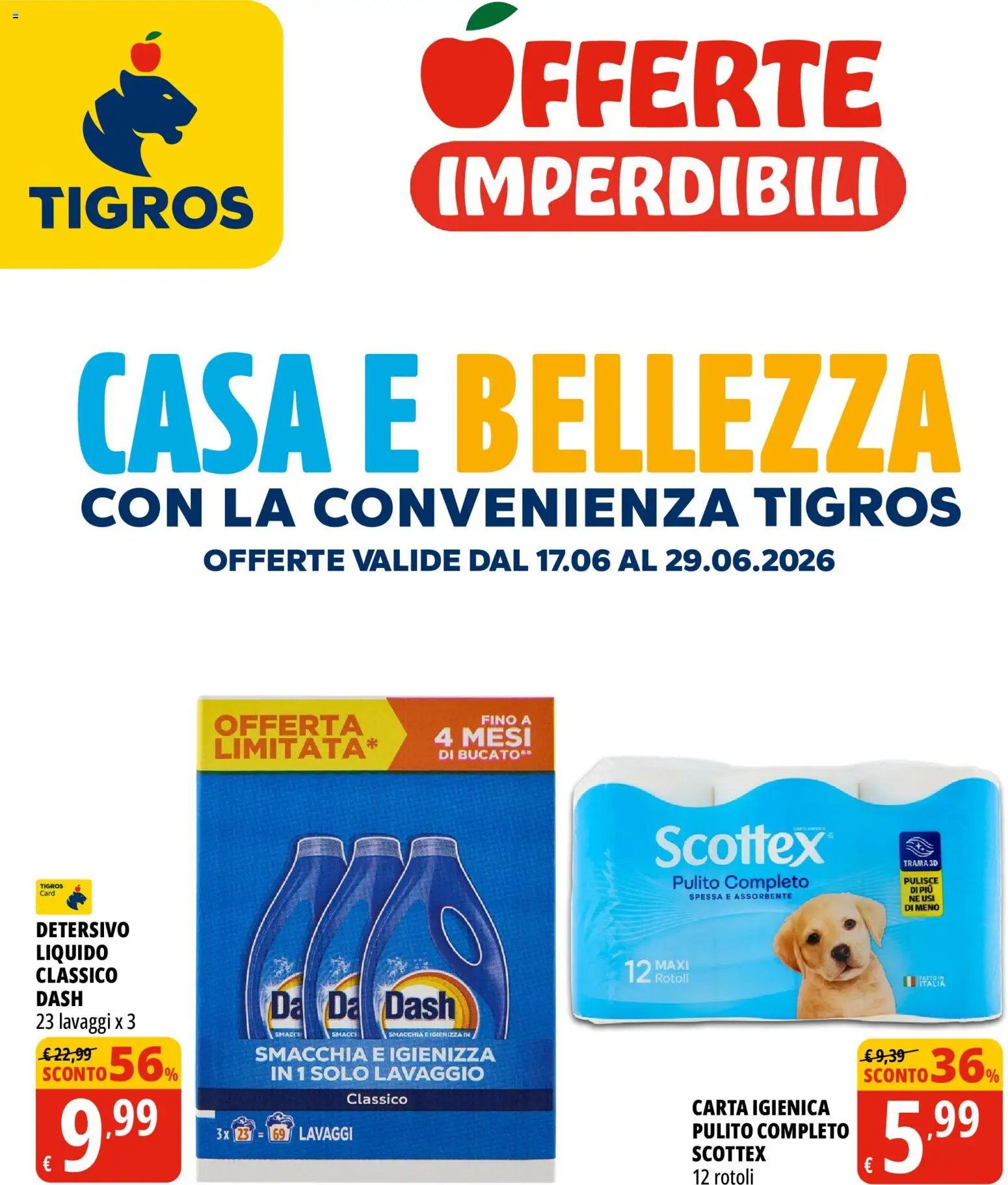 Tigros volantino dal 17/06/2026 Tigros volantino Casa e Bellezza