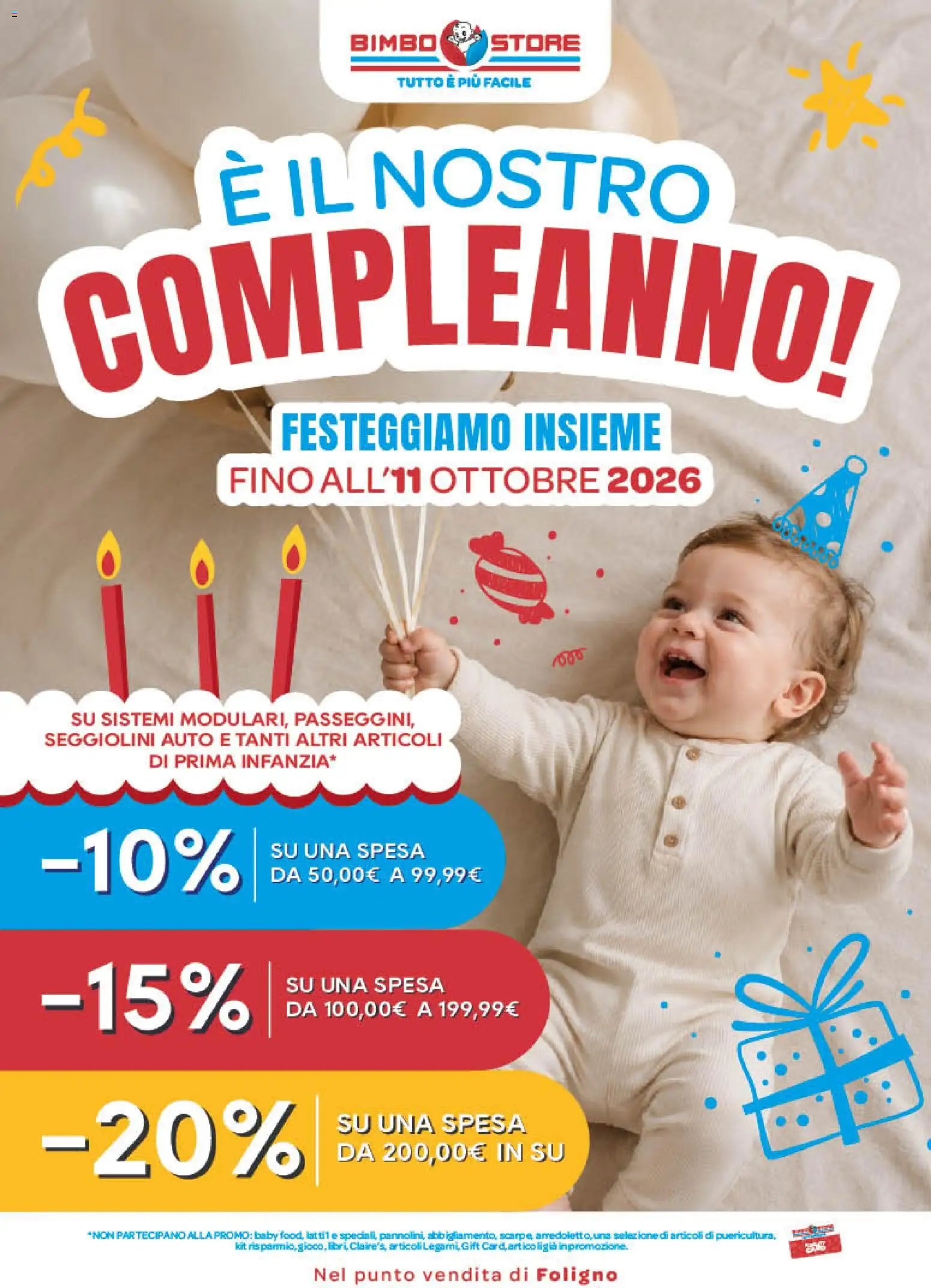 Bimbo store volantino dal 01/10/2026 Bimbo store volantino Arezzo, Montevarchi, Foligno