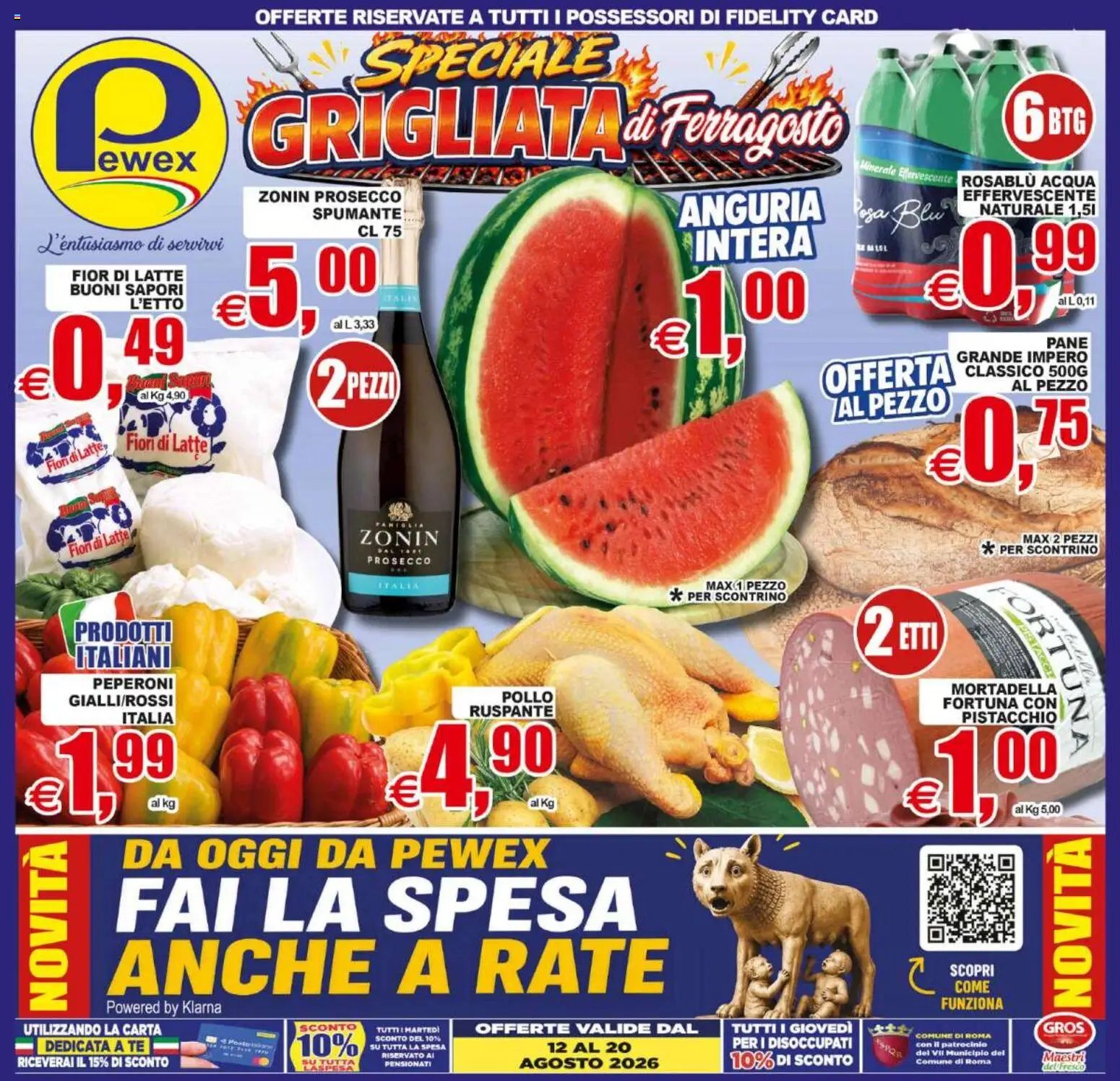 Pewex volantino dal 12/08/2026 Pewex volantino