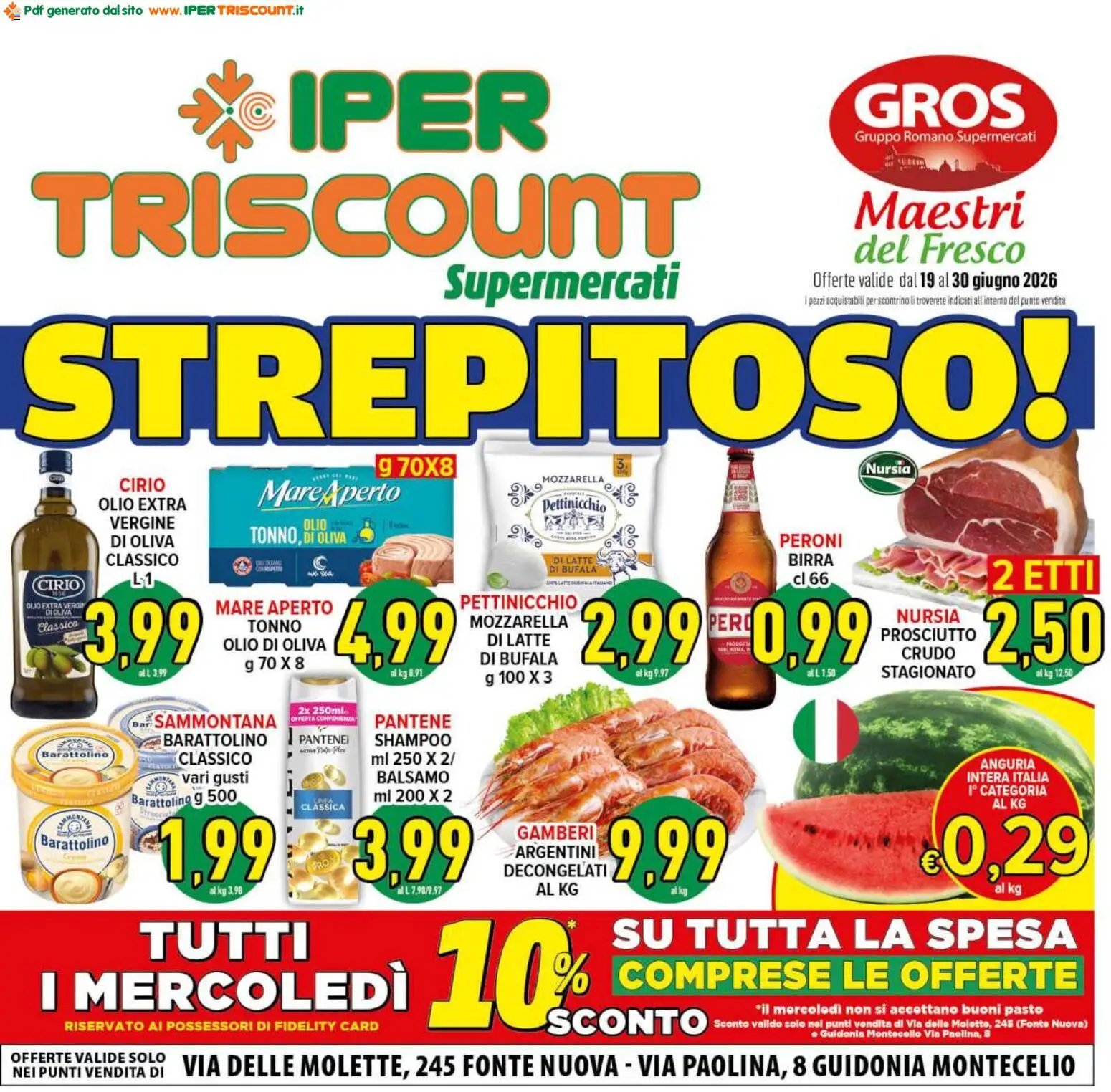 Ipertriscount volantino dal 19/06/2026 Ipertriscount volantino