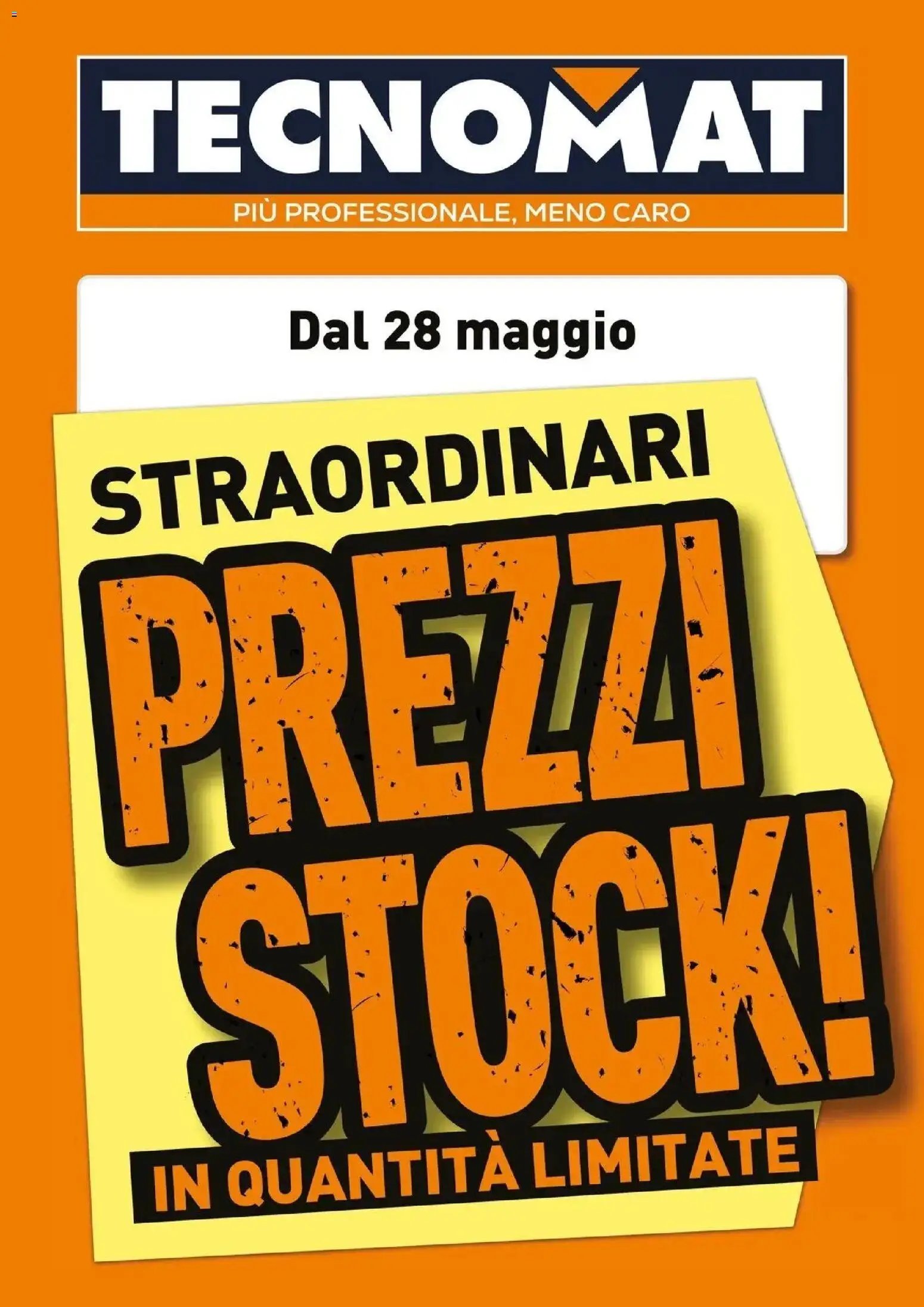 TECNOMAT volantino dal 27/05/2026 Straordinari prezzi stock!