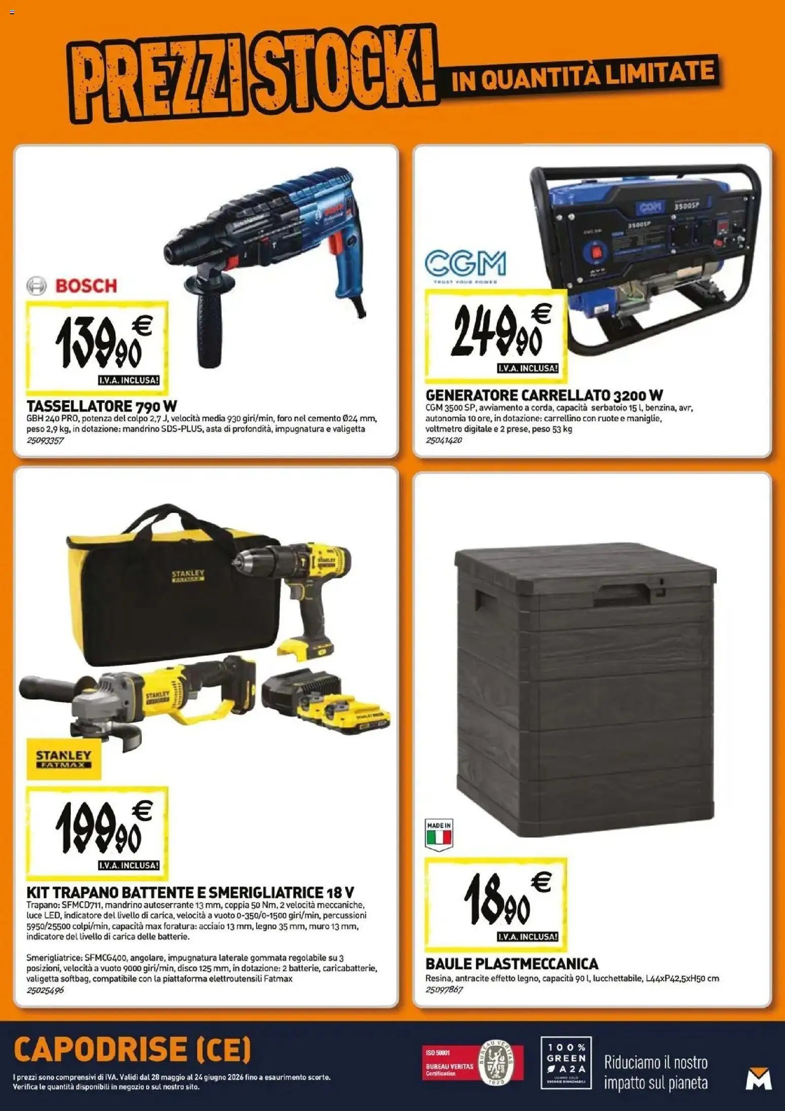 TECNOMAT volantino dal 27/05/2026 Straordinari prezzi stock!