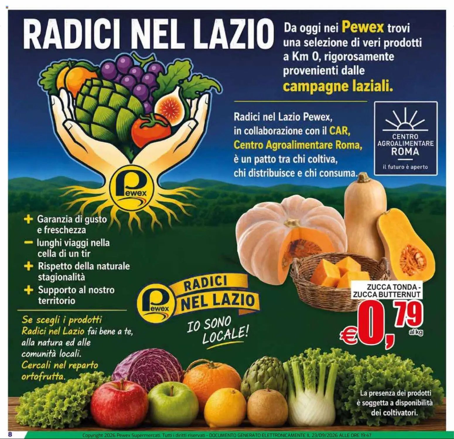Pewex volantino dal 23/09/2026 Pewex volantino Viterbo