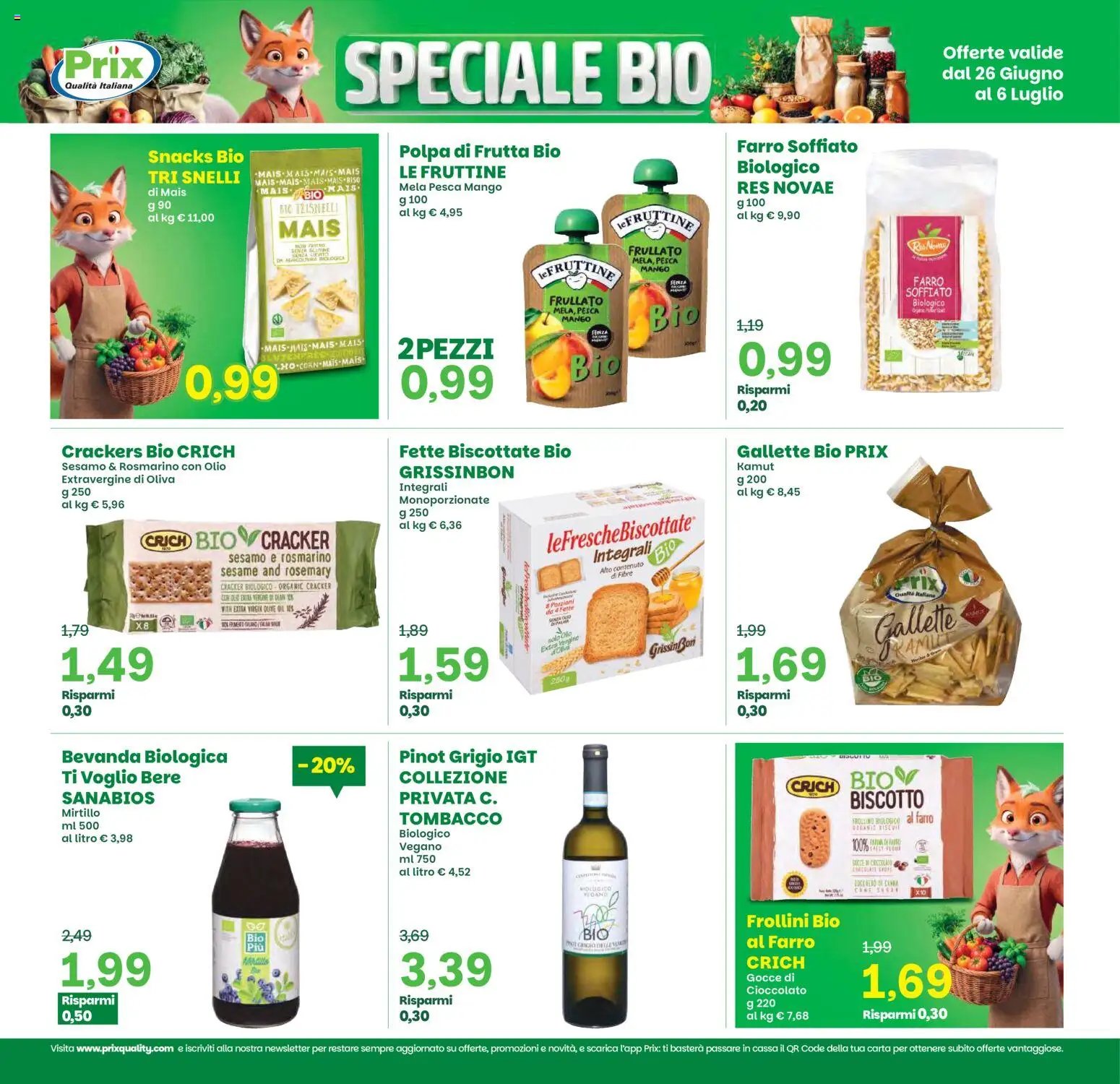 Prix volantino dal 26/06/2026 Prix volantino